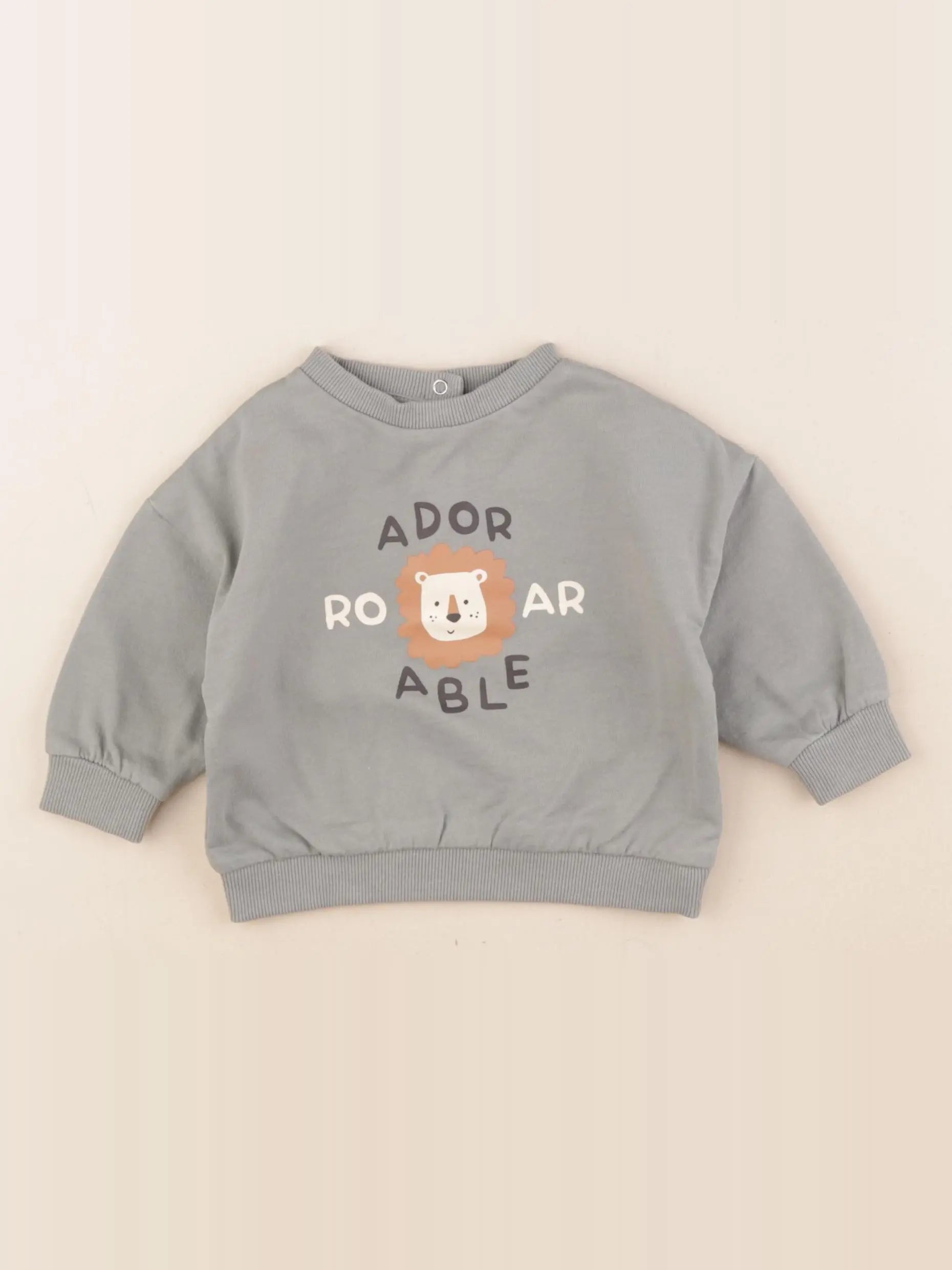Vertbaudet - sweat vert - 6 mois