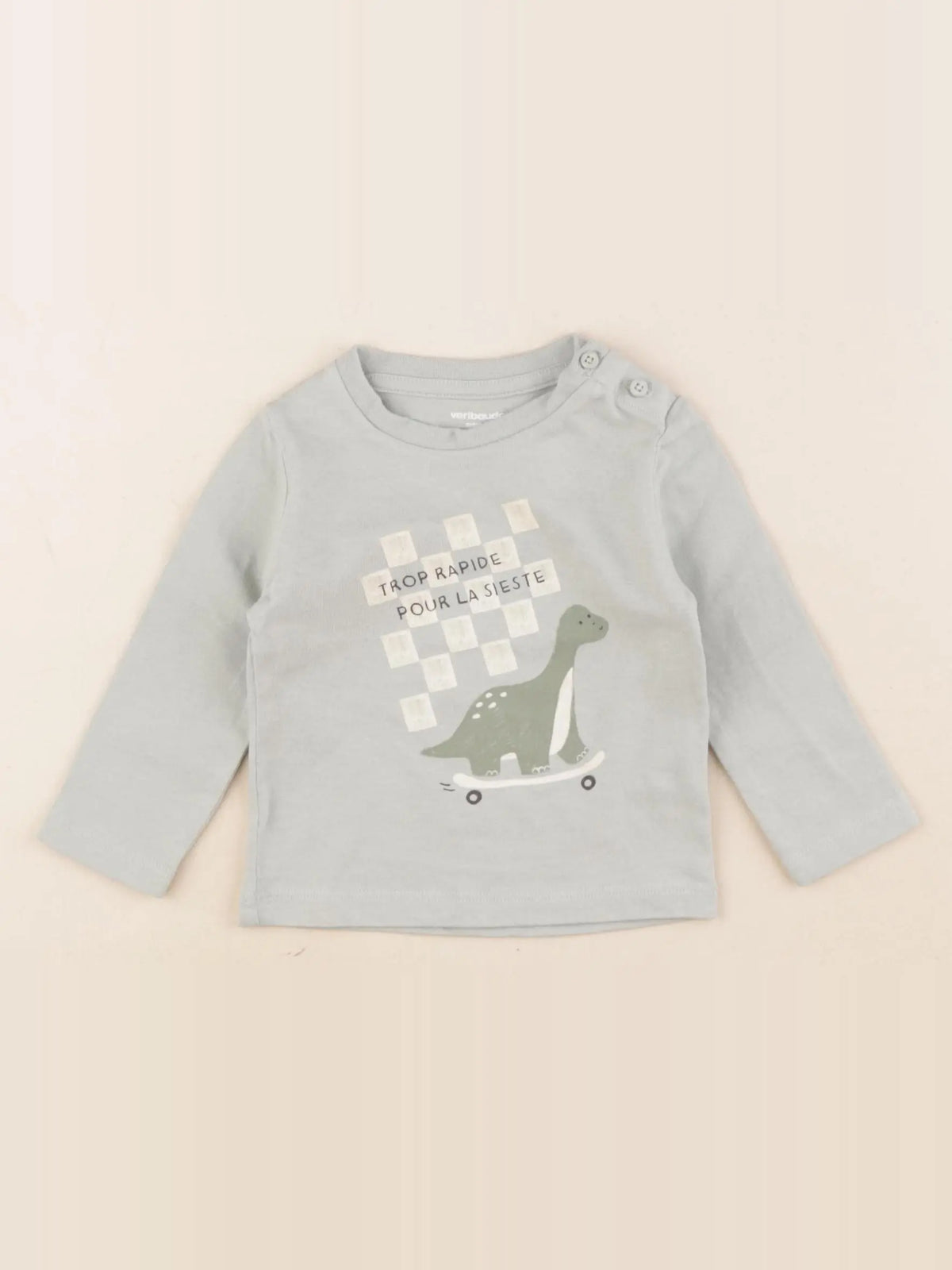 Vertbaudet - tee-shirt vert - 6 mois