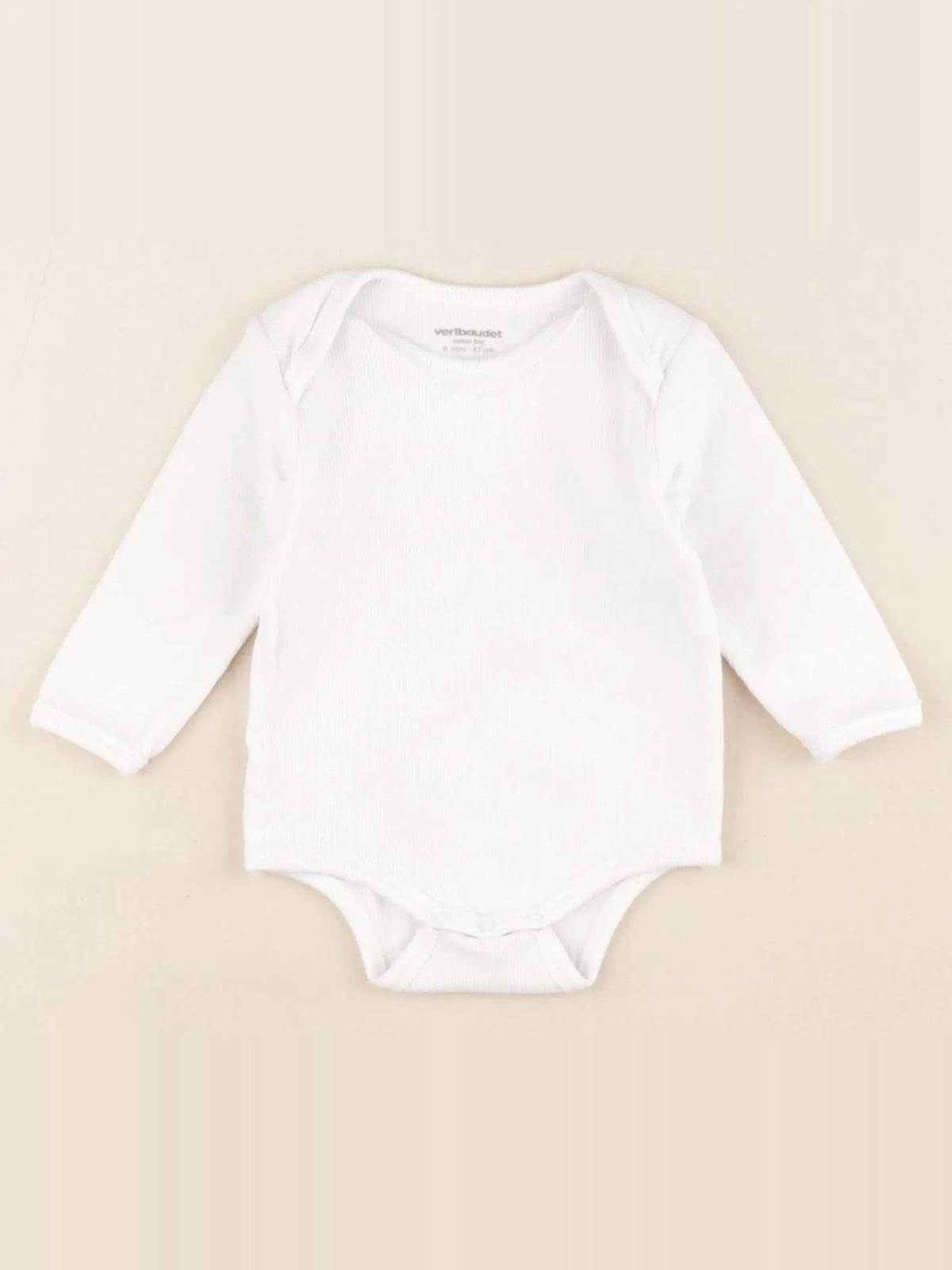Vertbaudet - body blanc - 6 mois
