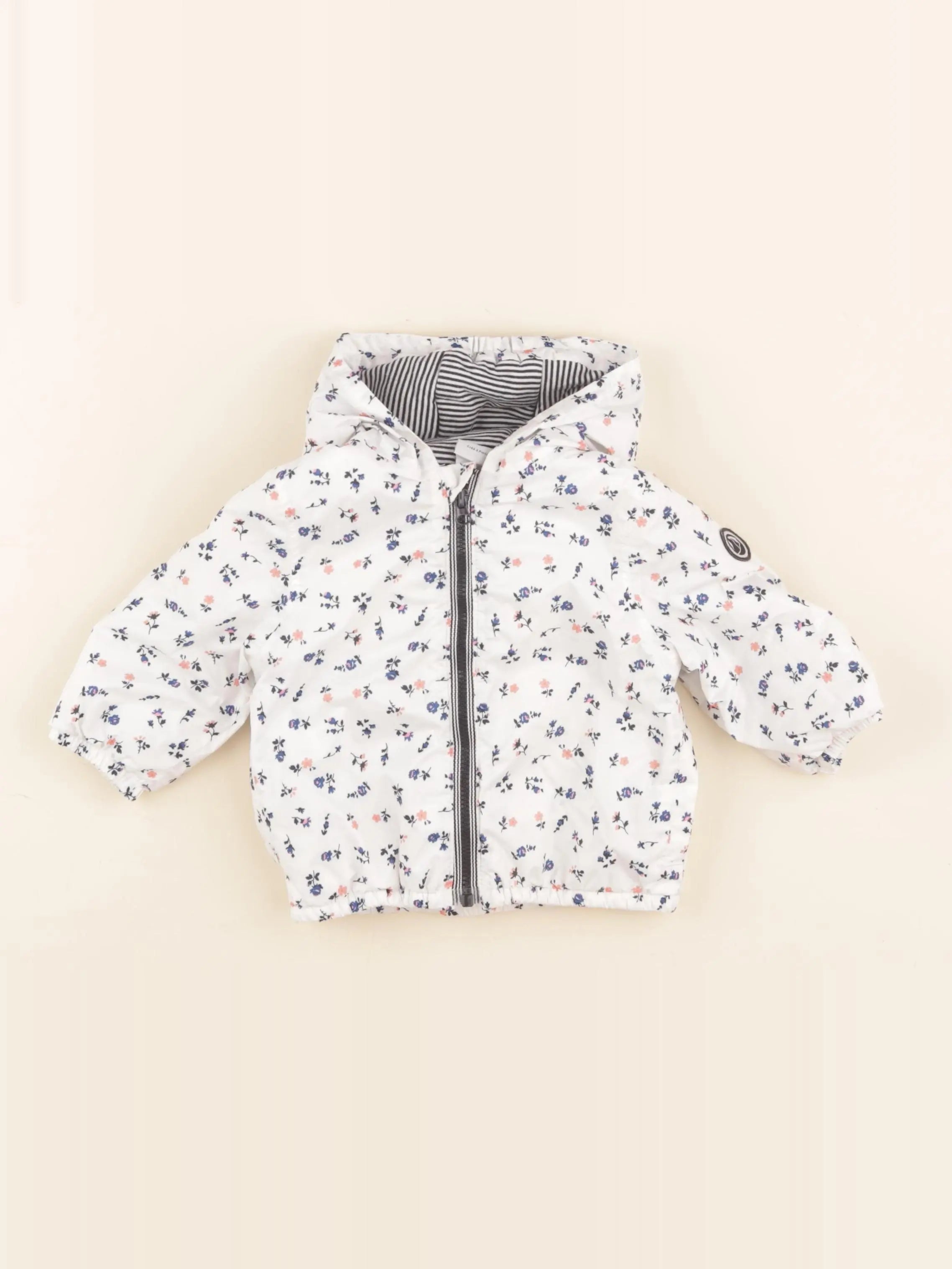 Petit Bateau - imperméable multicolore - 6 mois
