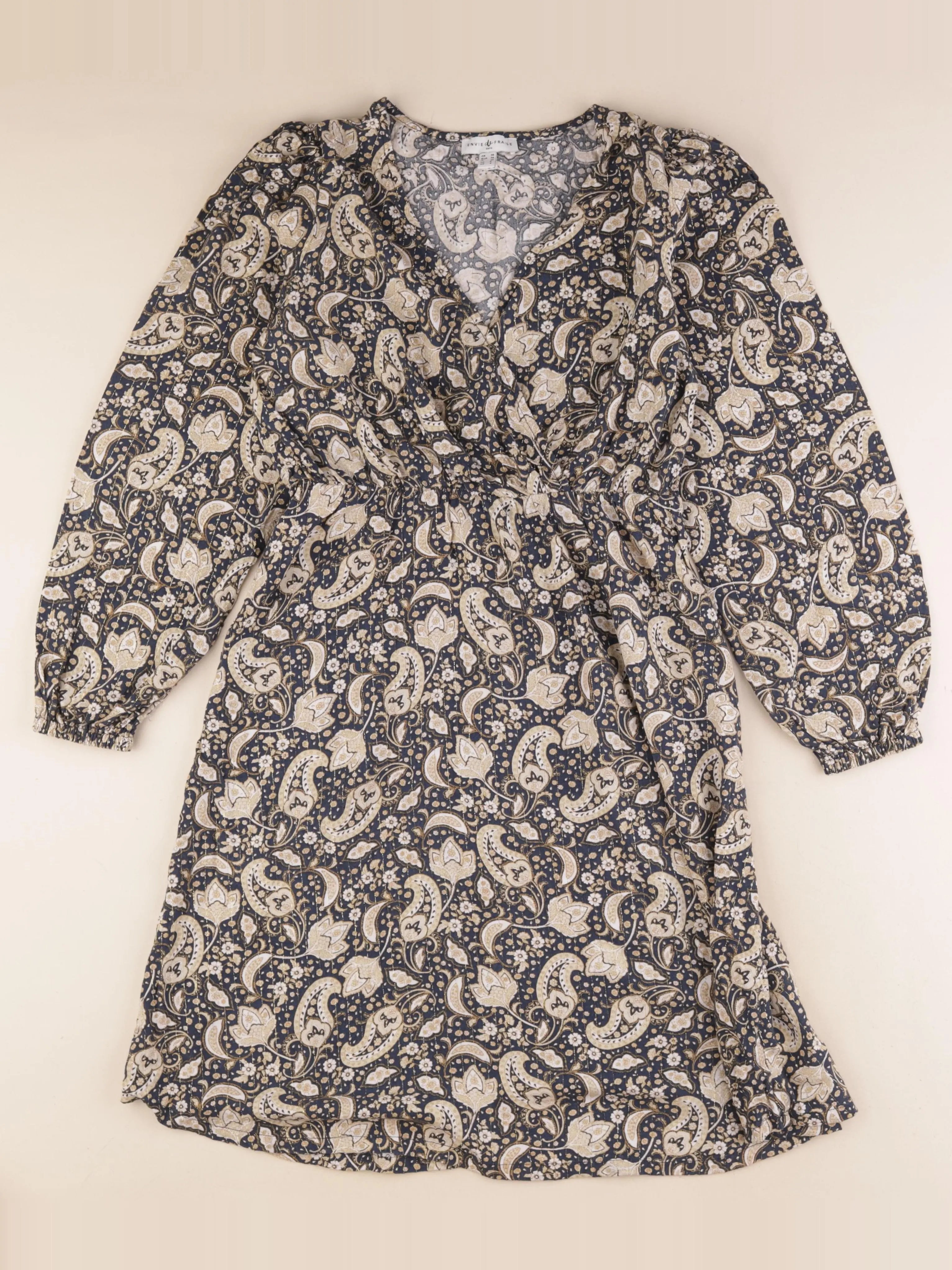 Envie de fraise - robe allaitement or, bleu - 36
