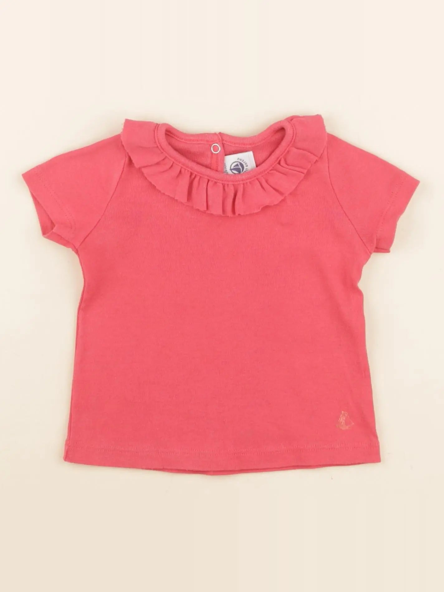 Petit Bateau - tee-shirt rose - 6 mois