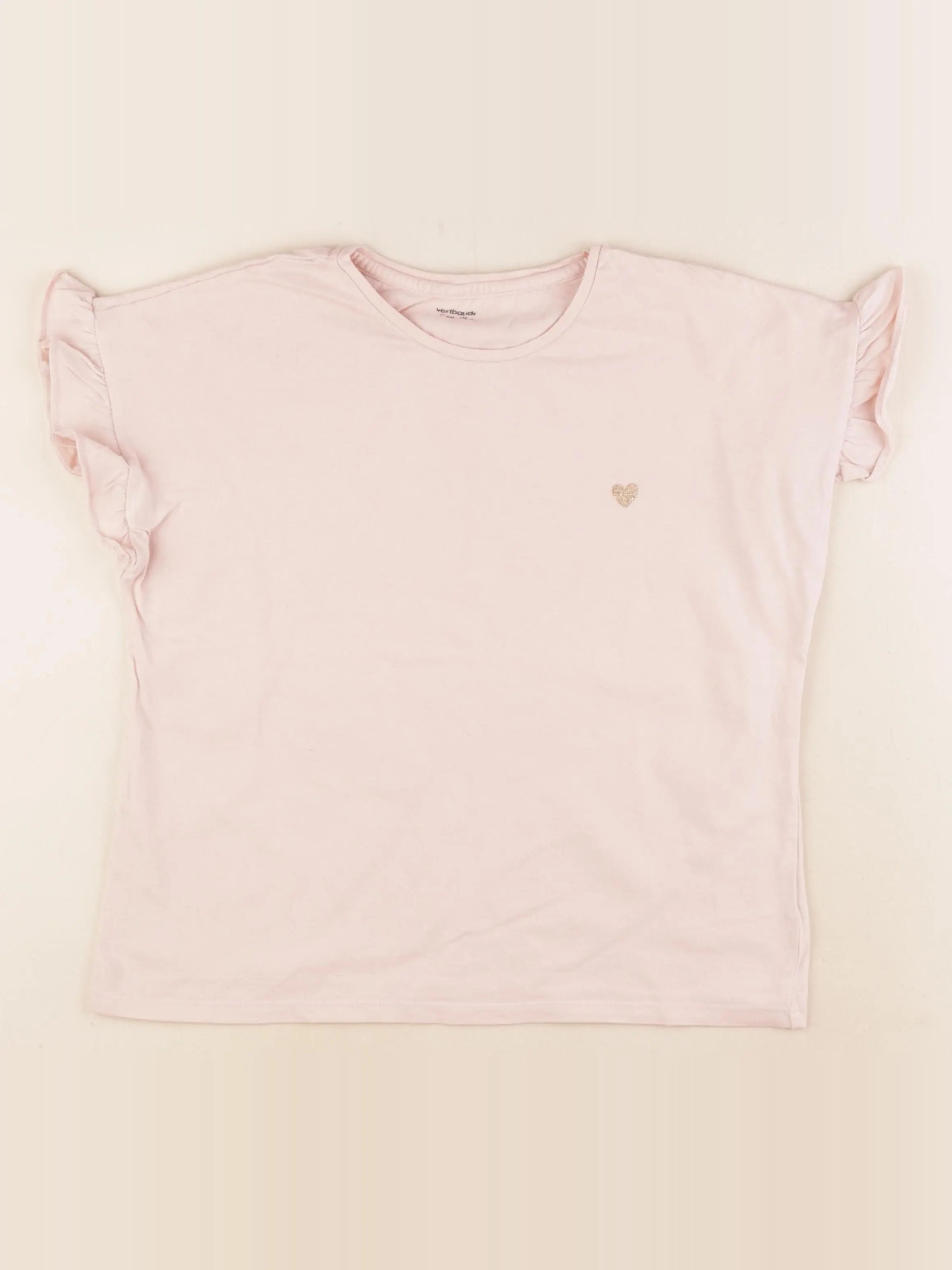Vertbaudet - tee-shirt rose - 12 ans
