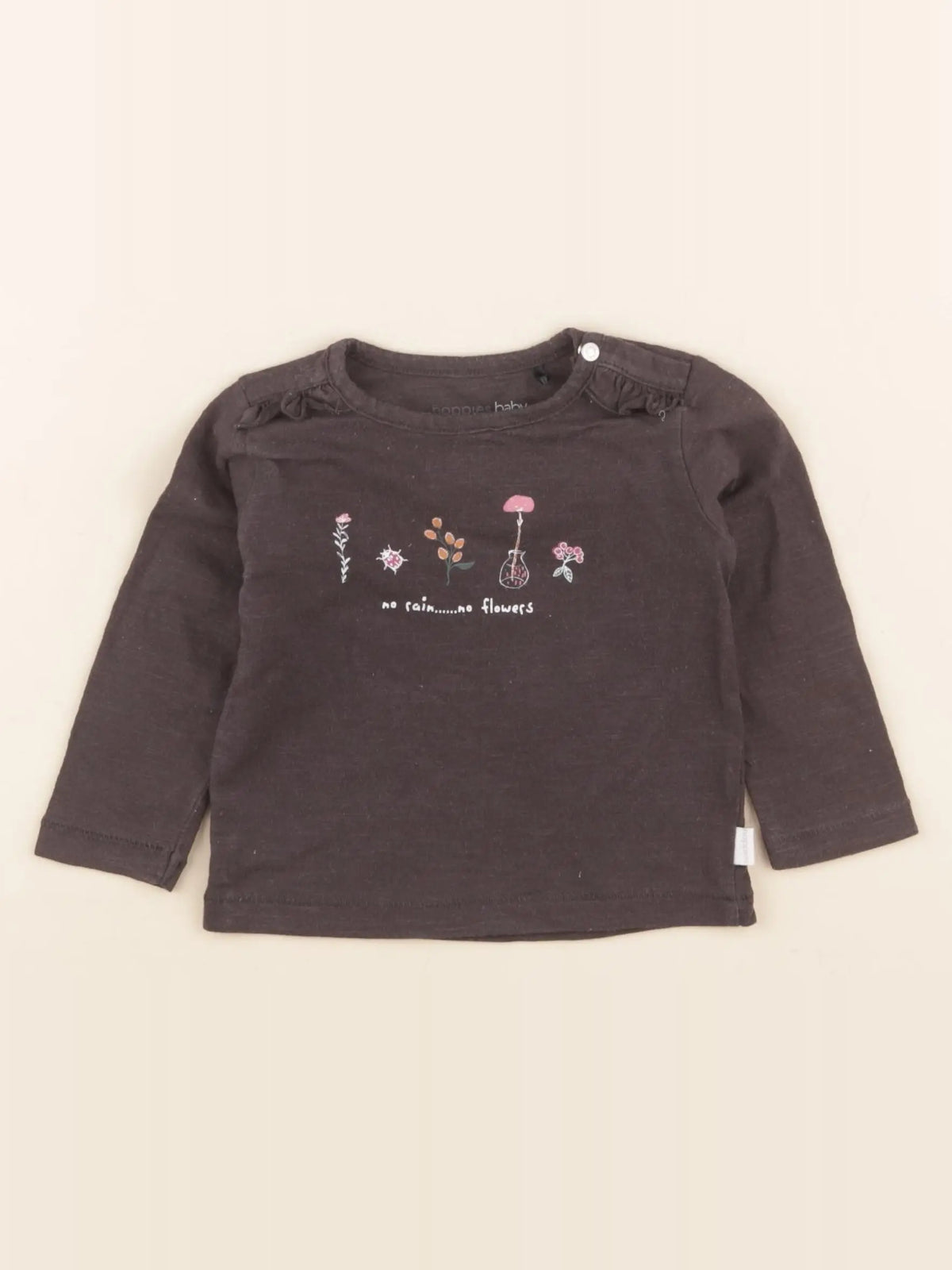 Noppies - tee-shirt noir - 4/6 mois