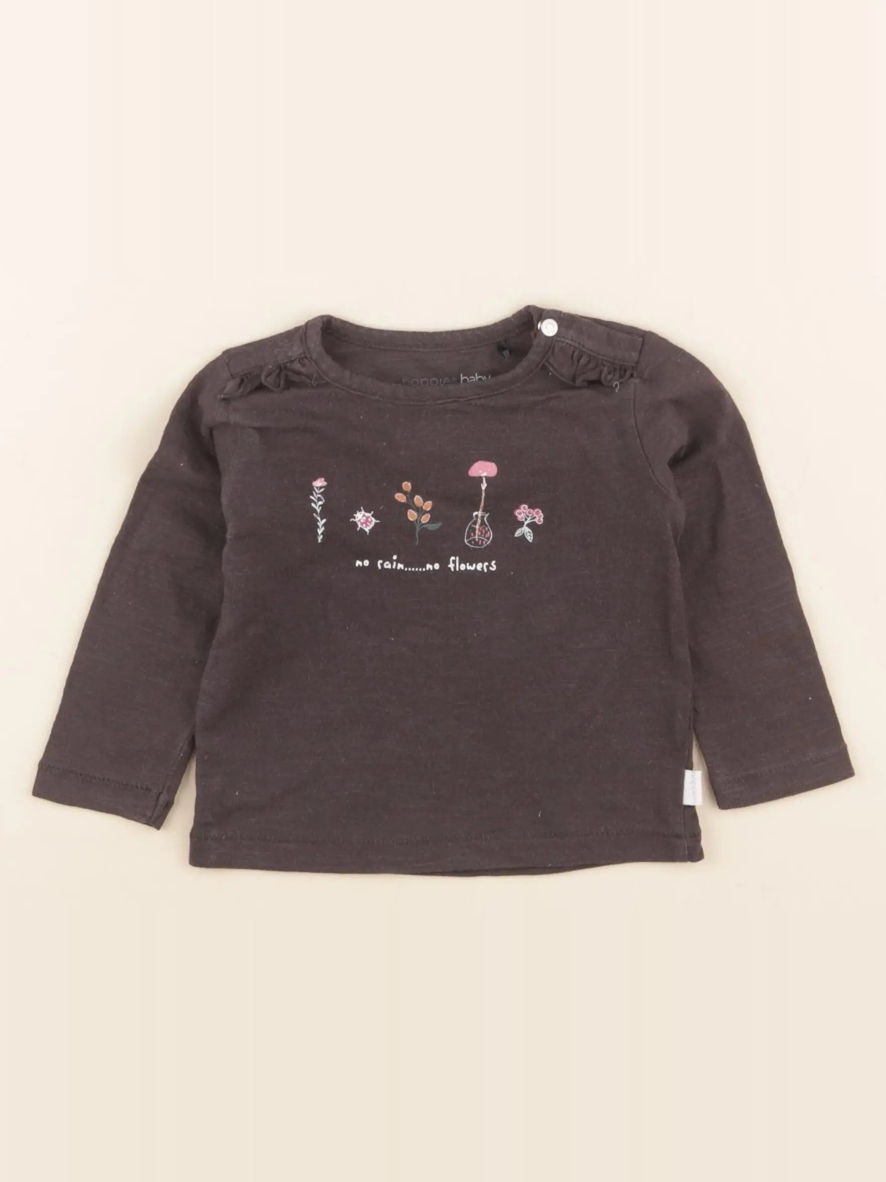 Noppies - tee-shirt noir - 4/6 mois