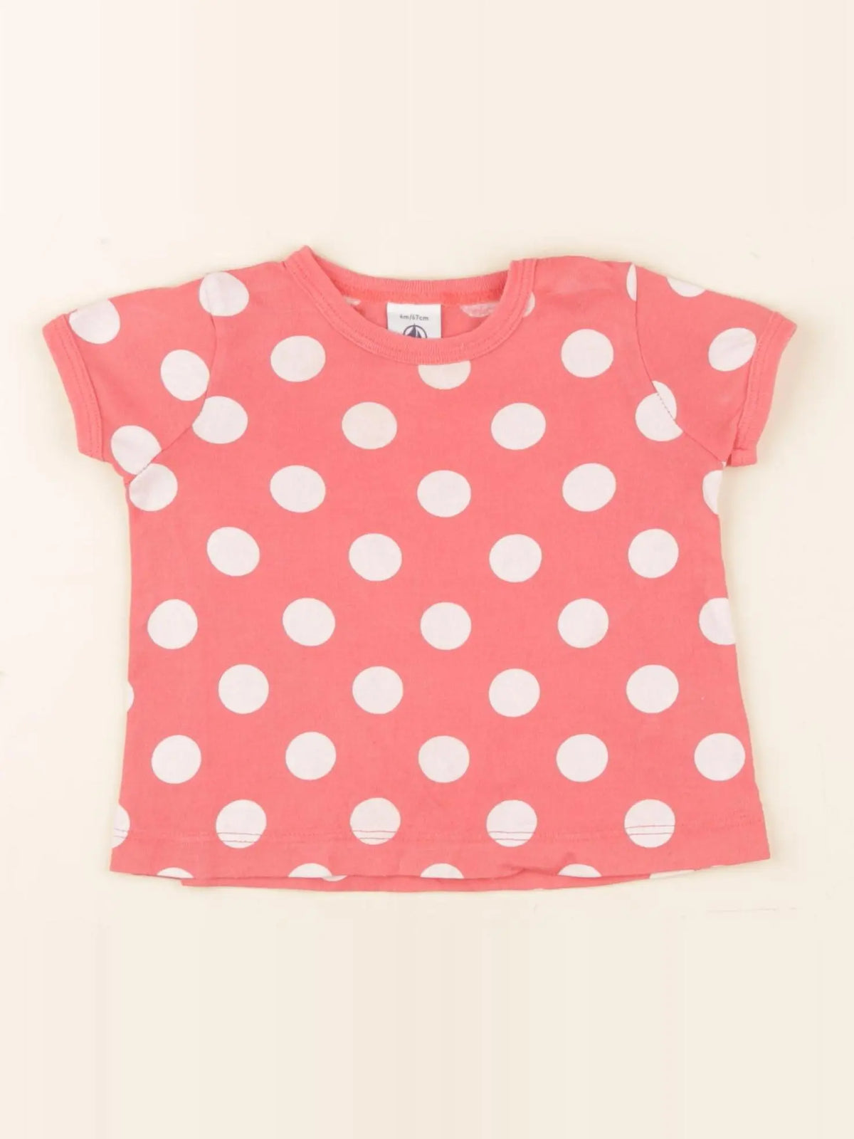 Petit Bateau - tee-shirt rose - 6 mois