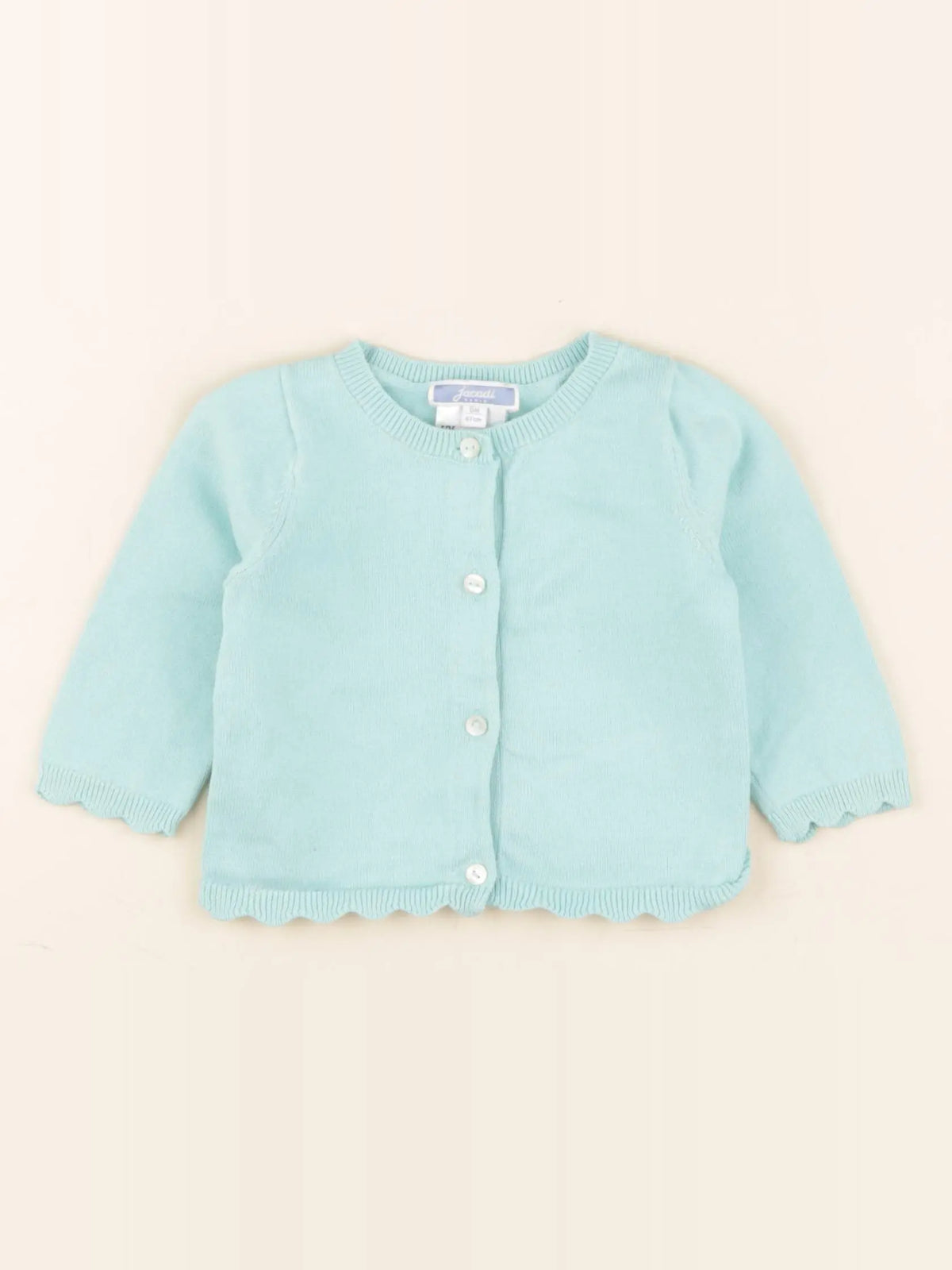 Jacadi - gilet bleu - 6 mois
