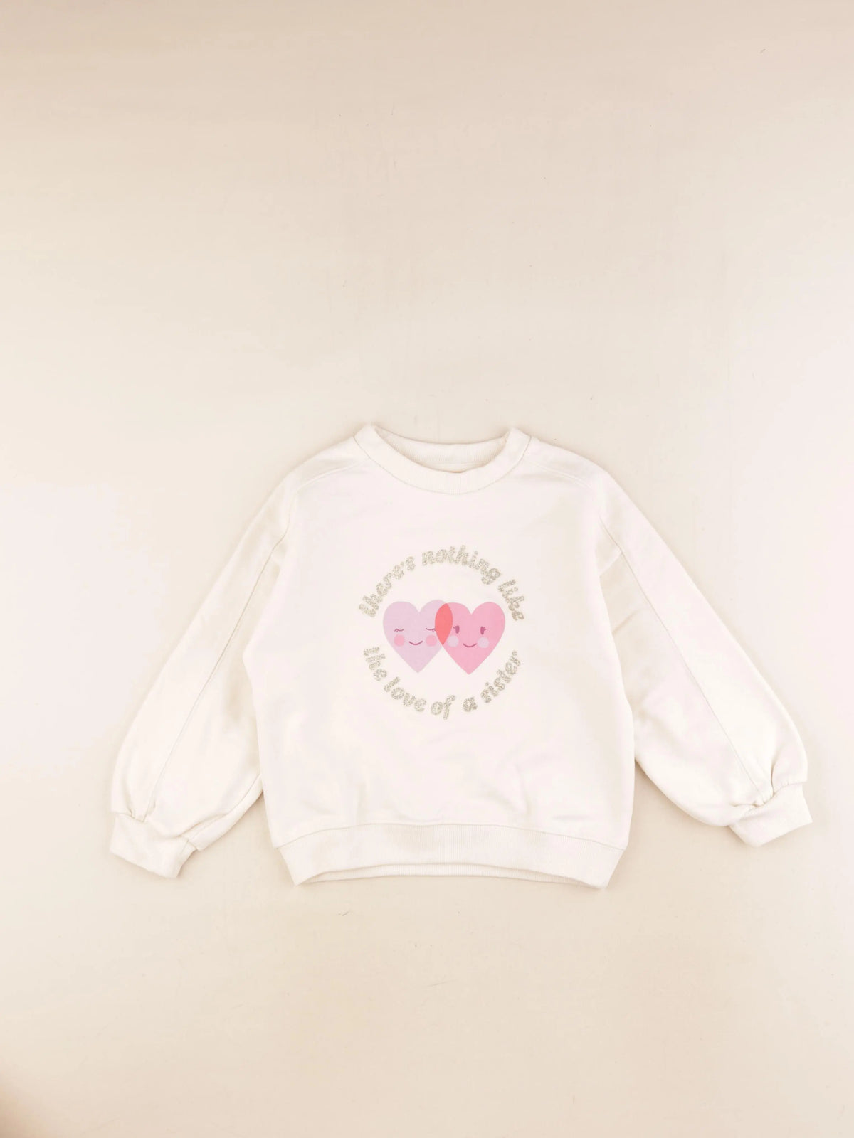 Vertbaudet - sweat beige - 6 ans