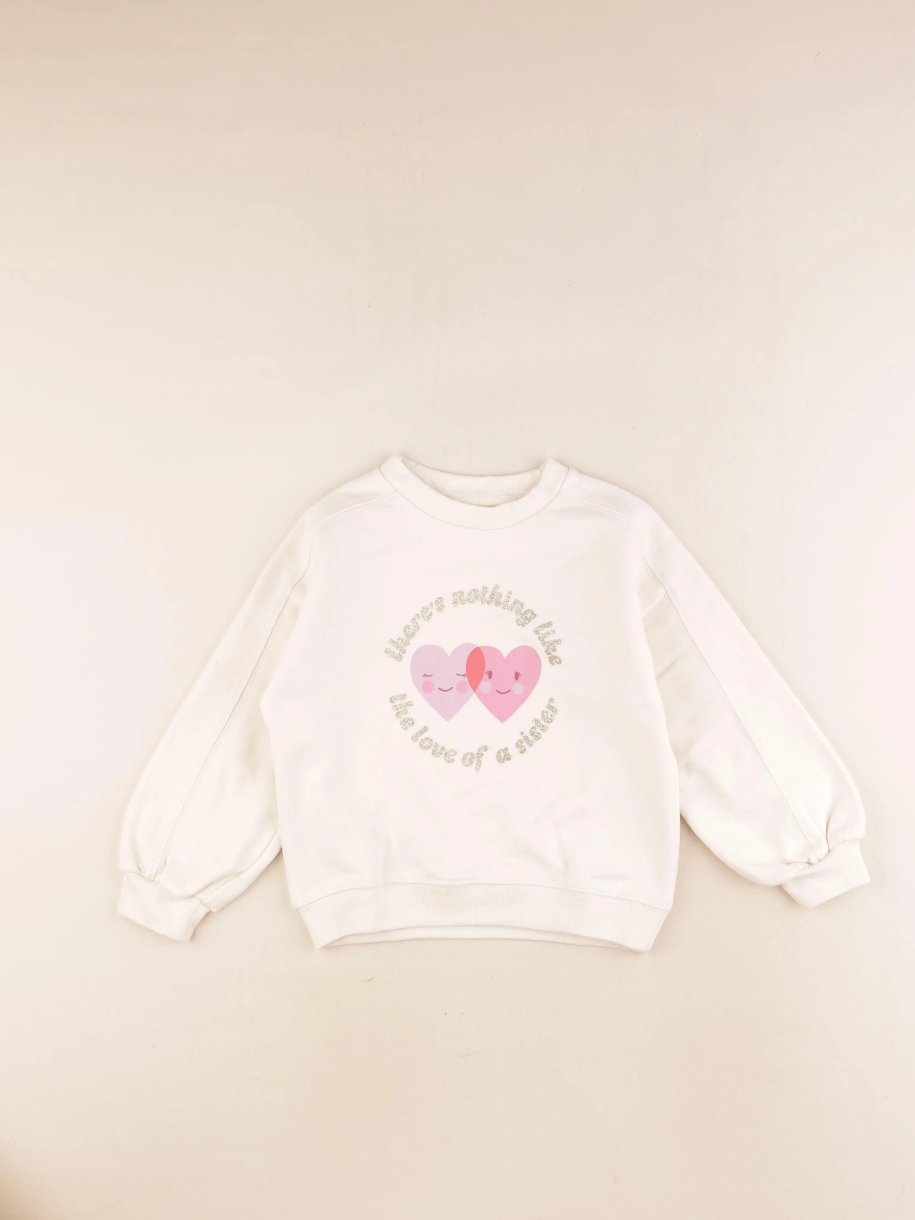 Vertbaudet - sweat beige - 6 ans