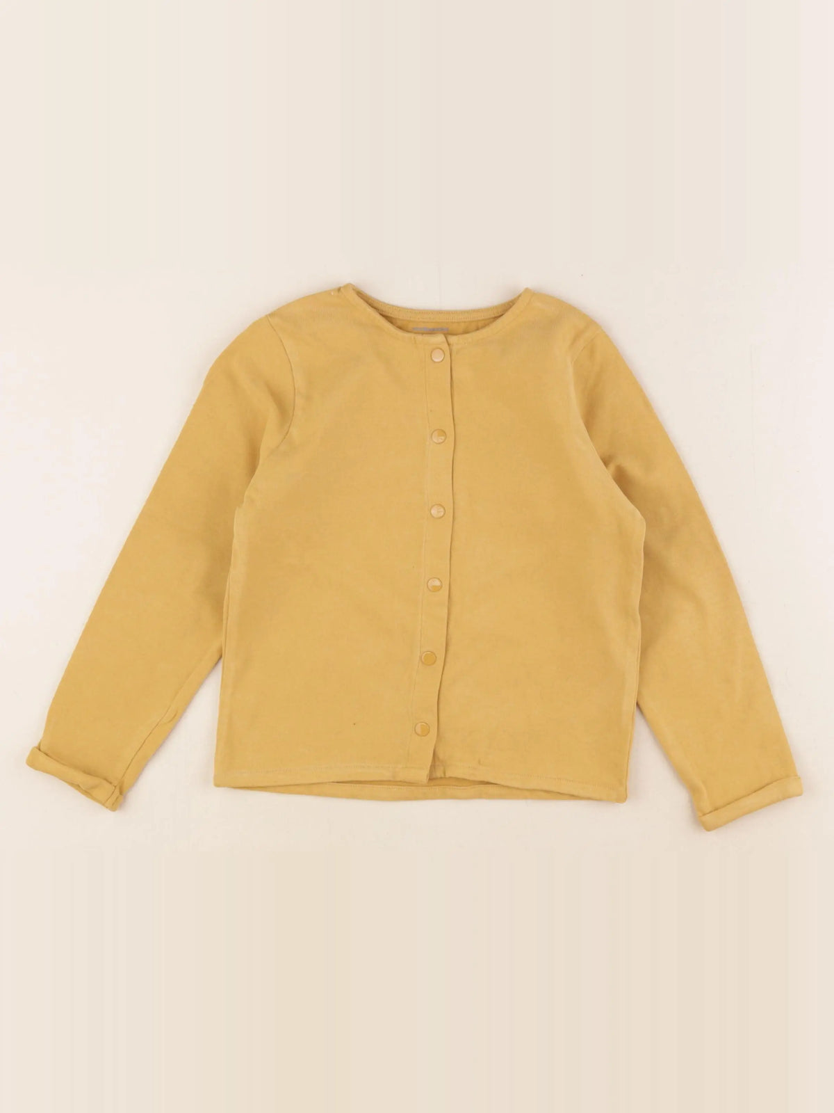 Vertbaudet - sweat jaune - 6 ans