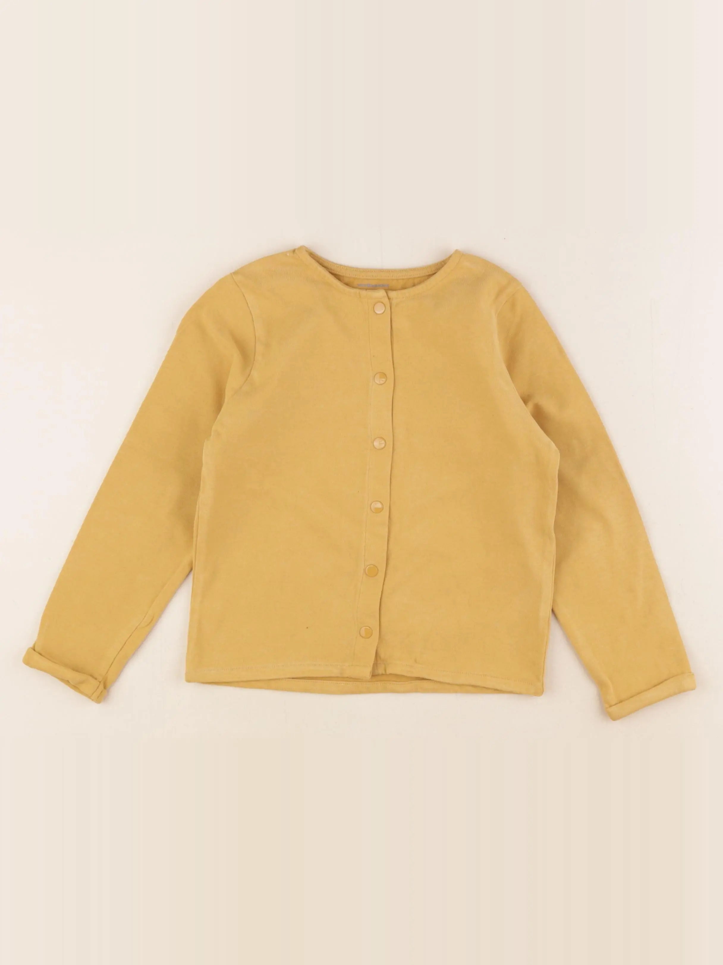 Vertbaudet - sweat jaune - 6 ans