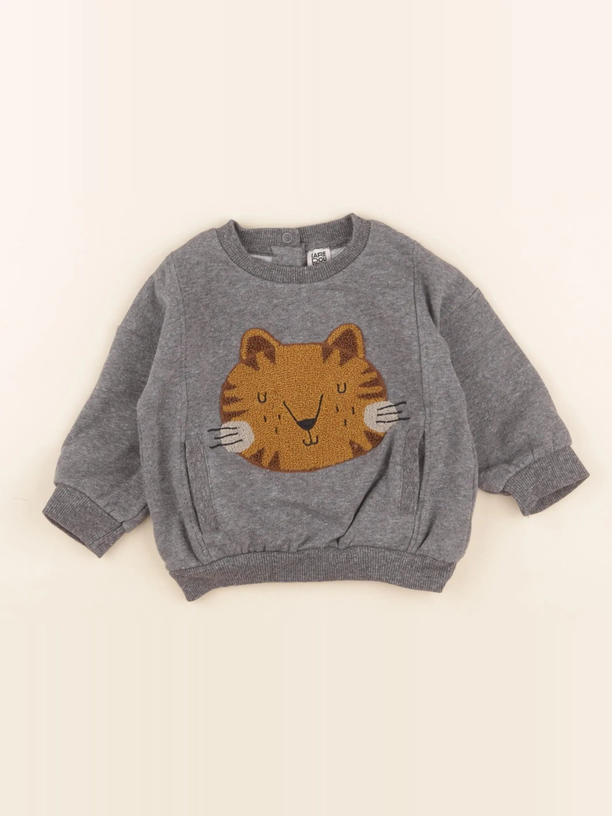 La Redoute - sweat gris - 12 mois