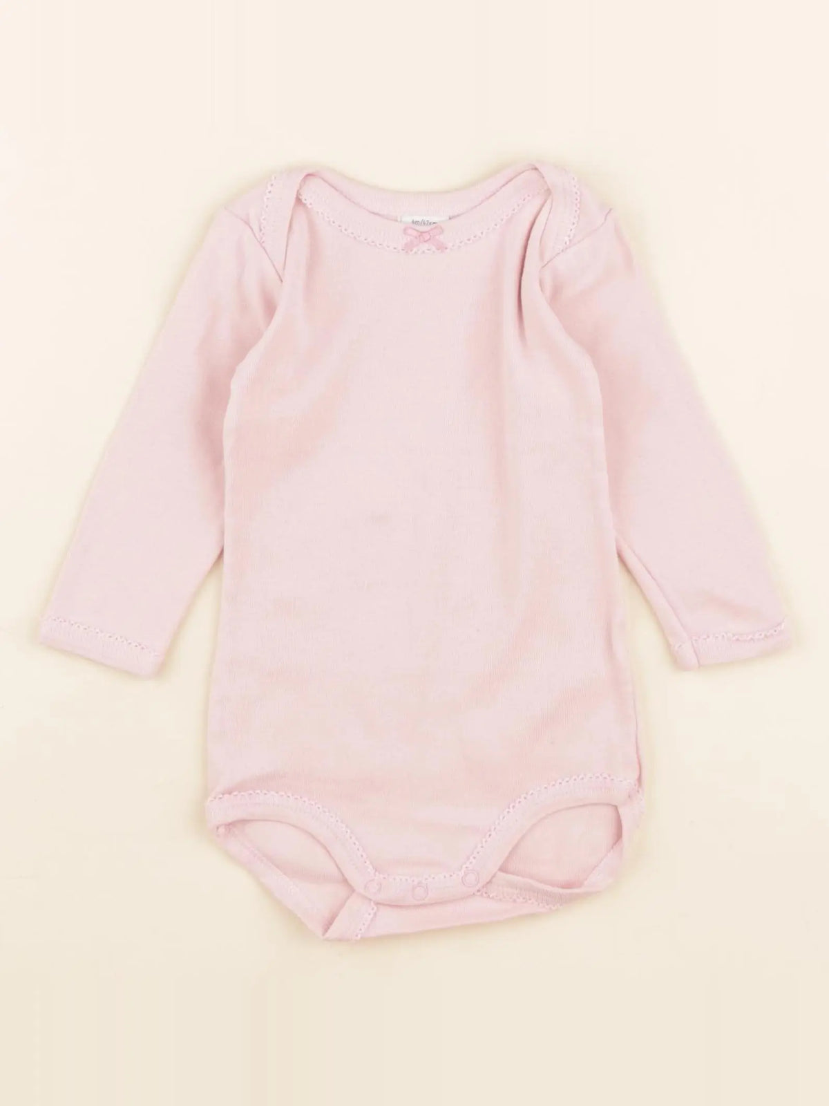 Petit Bateau - body rose - 6 mois