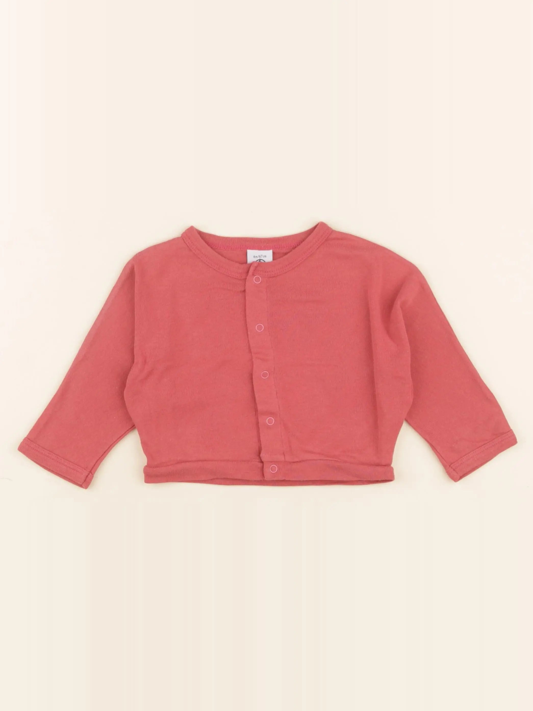 Petit Bateau - tee-shirt rose - 6 mois