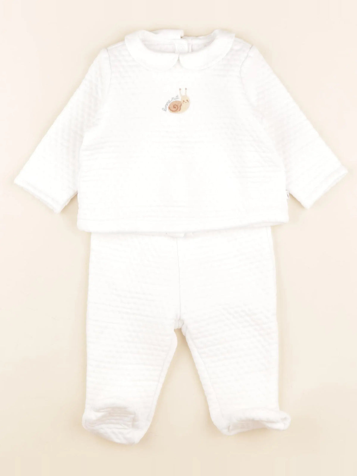 Sergent Major - pyjama coton blanc - 6 mois