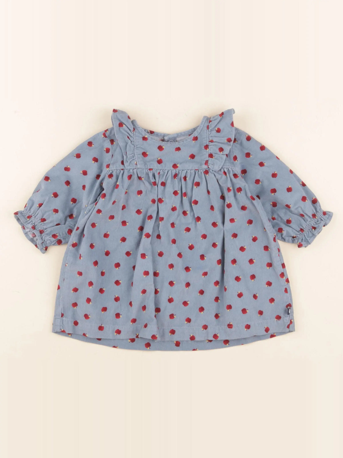Petit Bateau - robe bleu - 6 mois