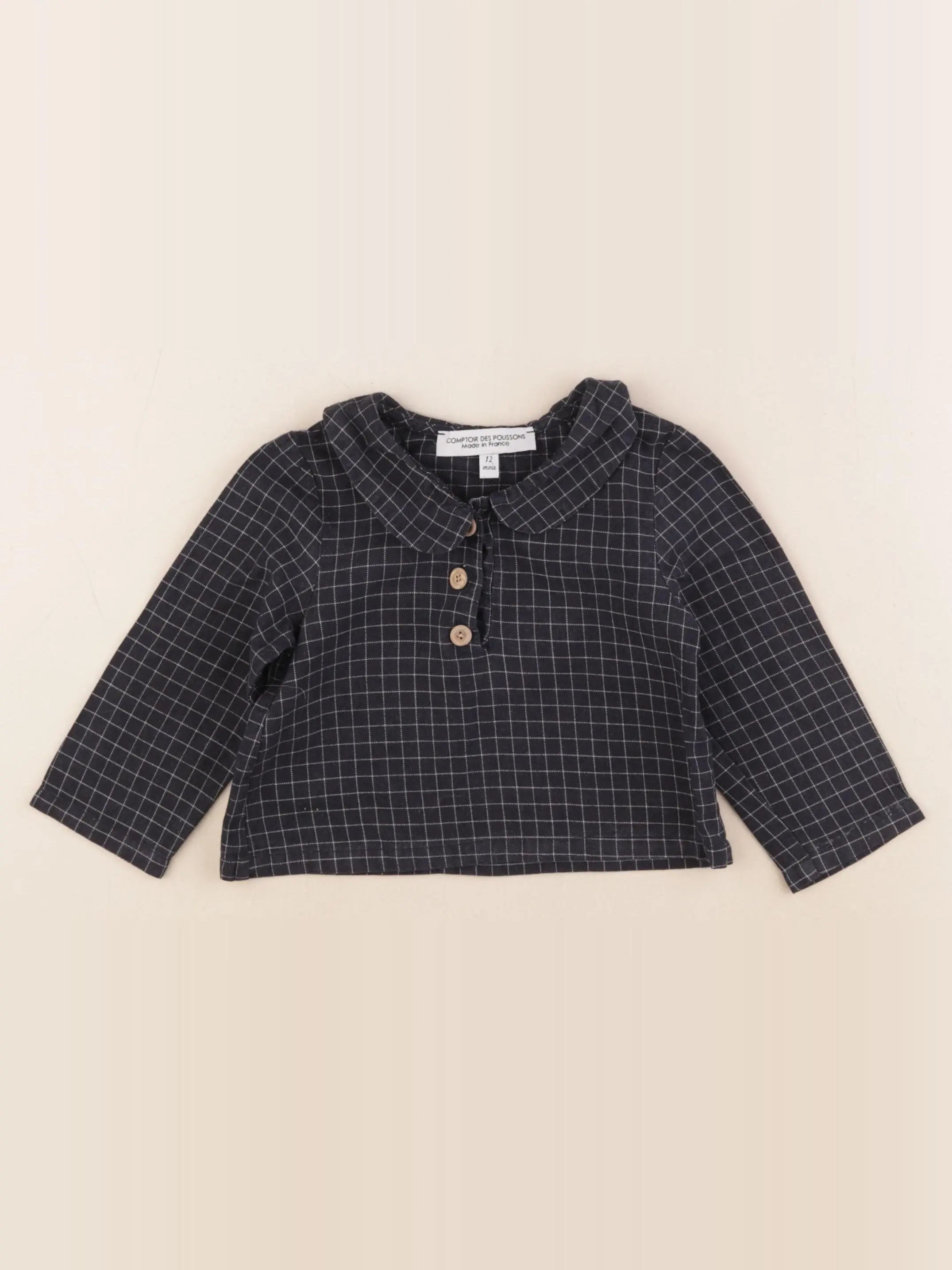 Comptoir des Polissons - blouse noir - 12 mois