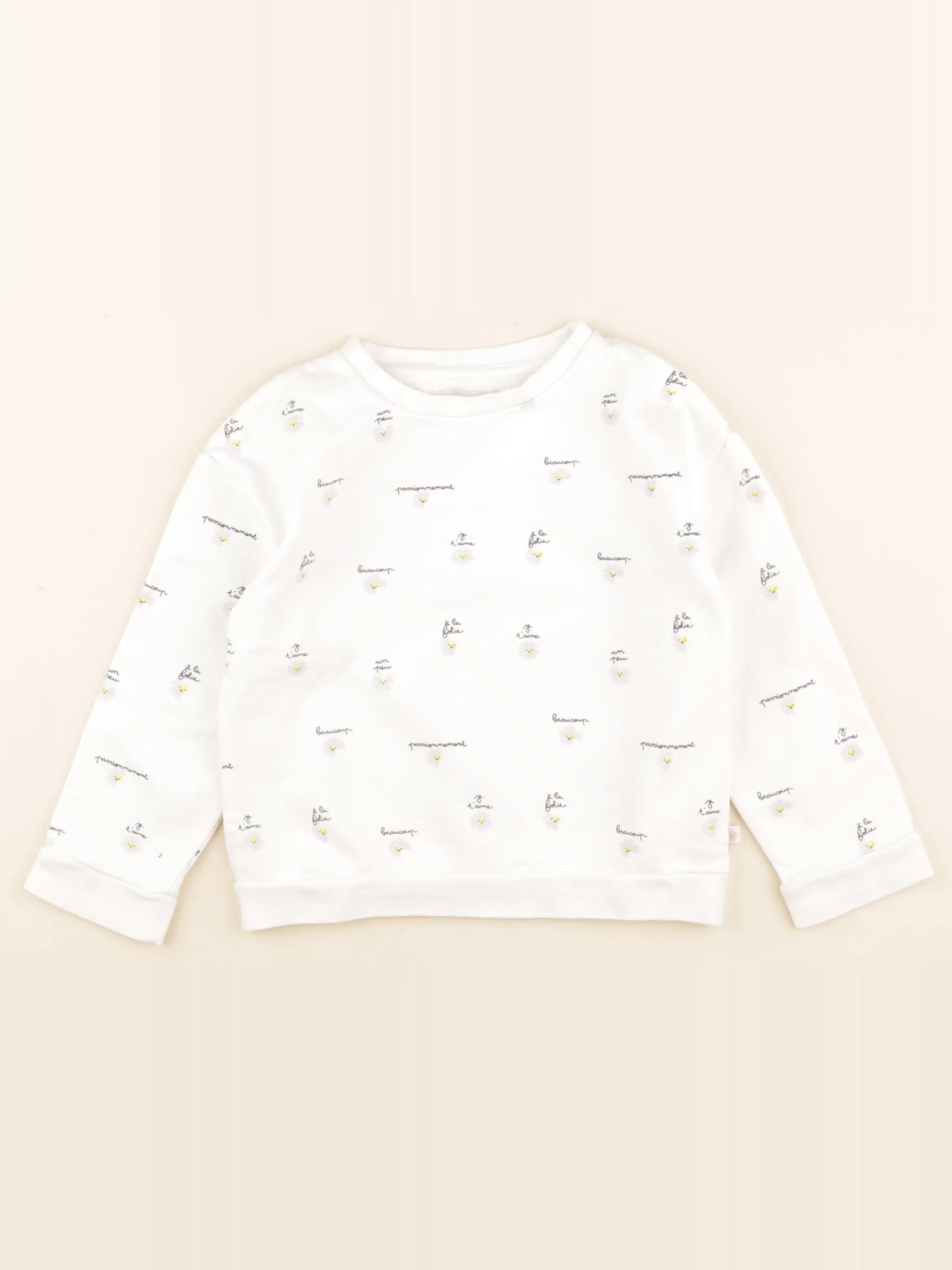 Cadet Rousselle - sweat blanc - 6 ans