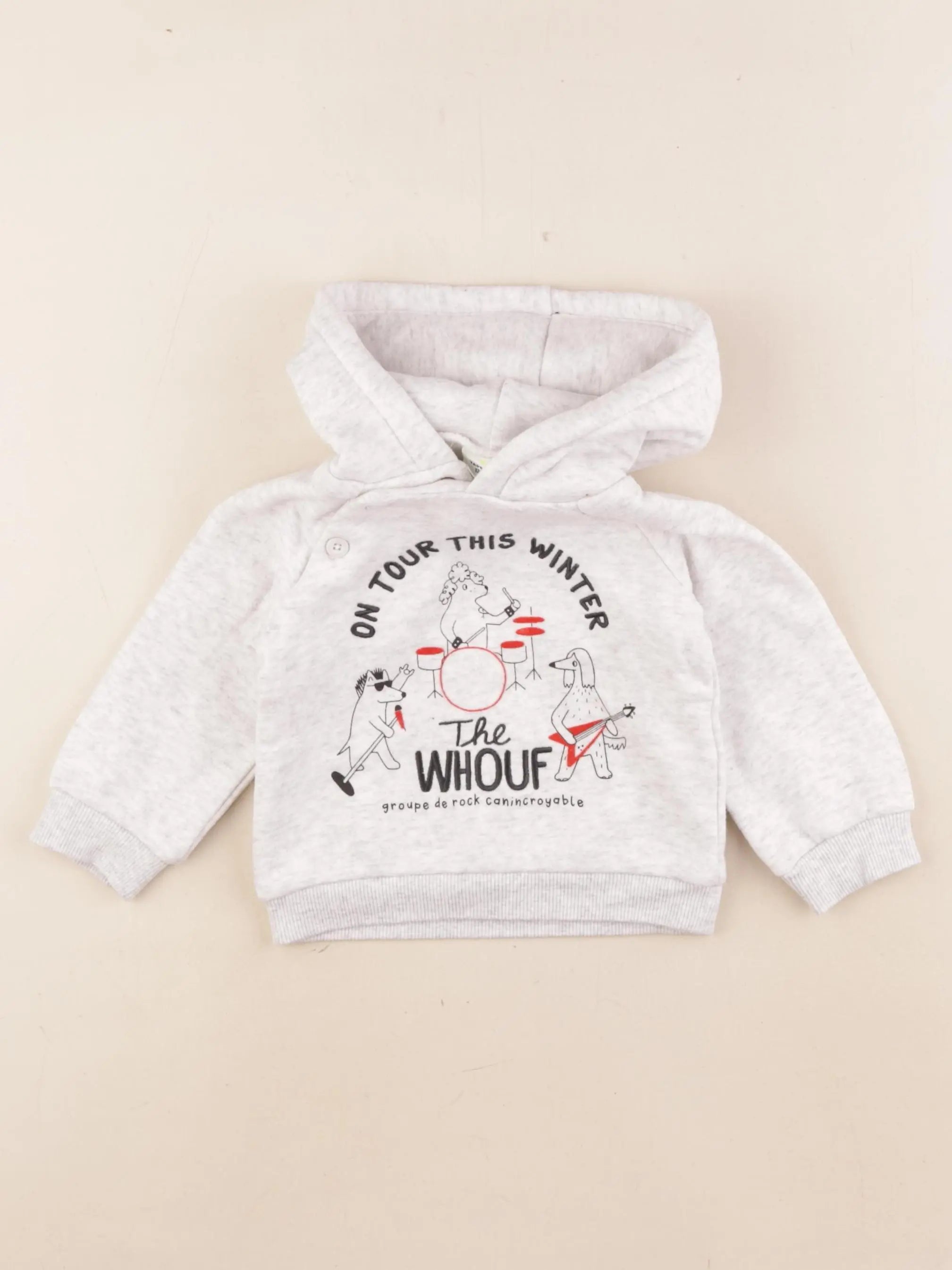 Tape à l'oeil - sweat gris - 12 mois