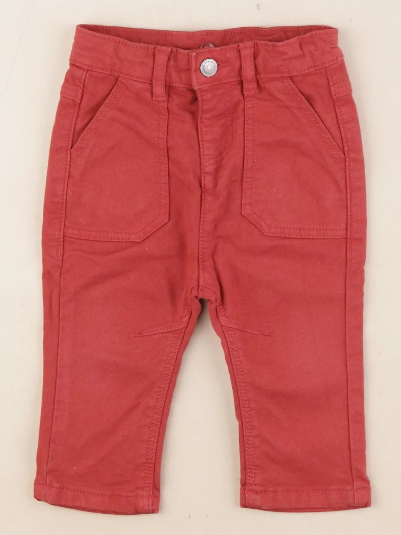 Tape à l'oeil - pantalon orange - 12 mois