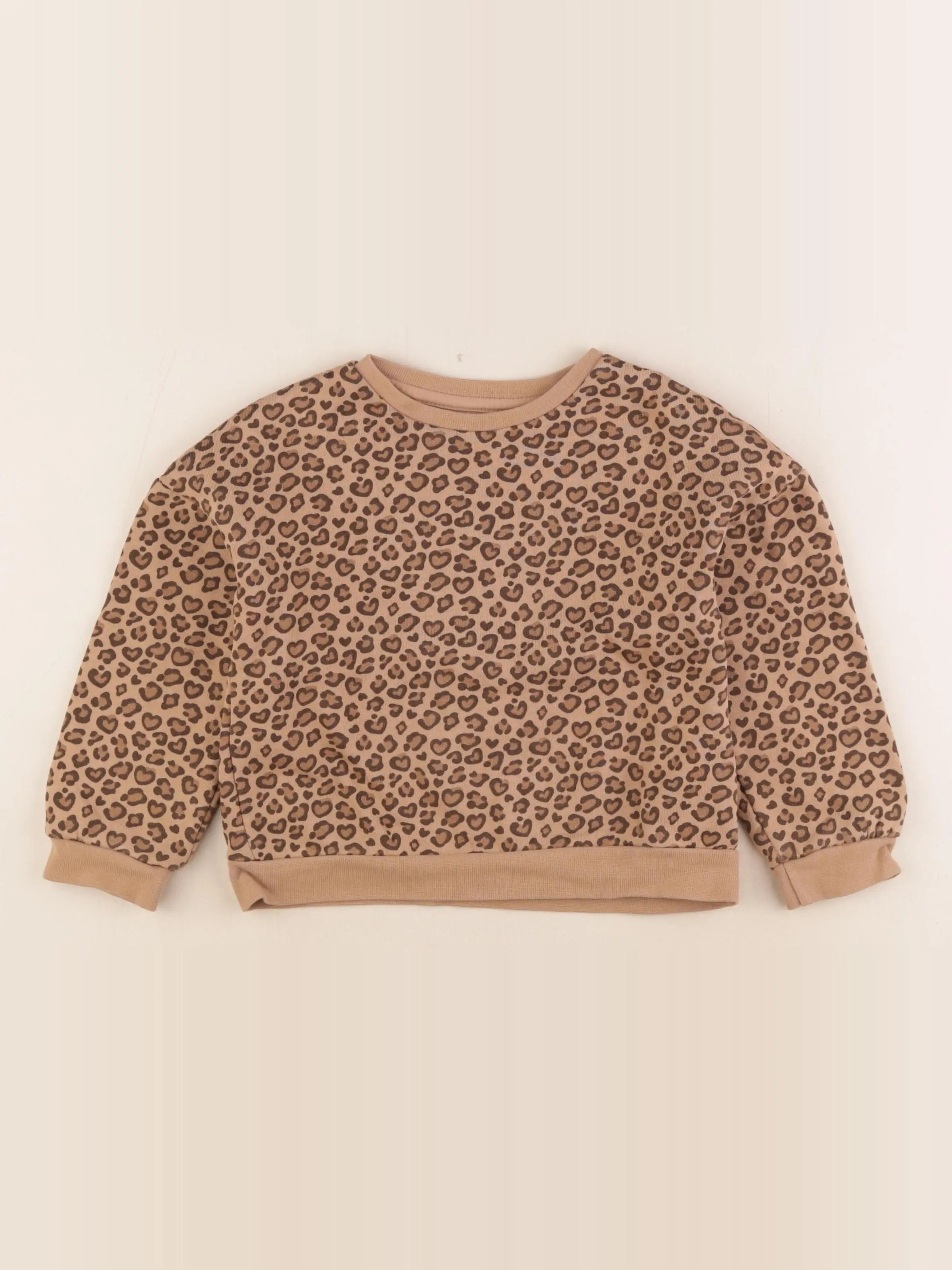 Vertbaudet - sweat marron - 5 ans