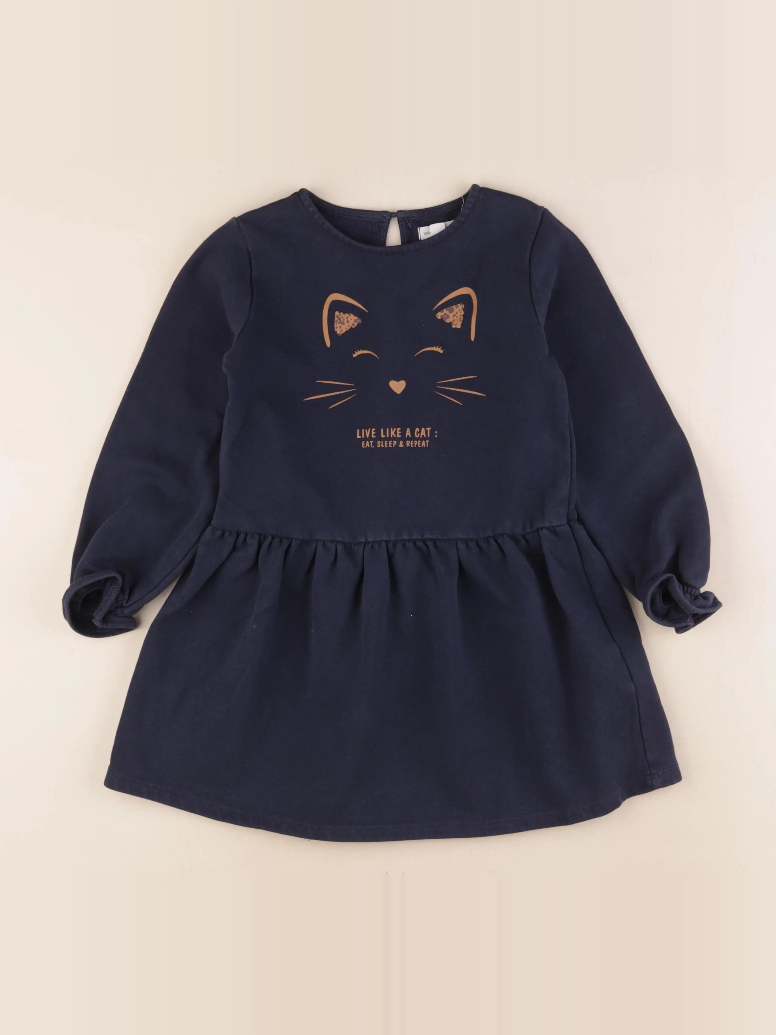 Vertbaudet - robe bleu - 5 ans