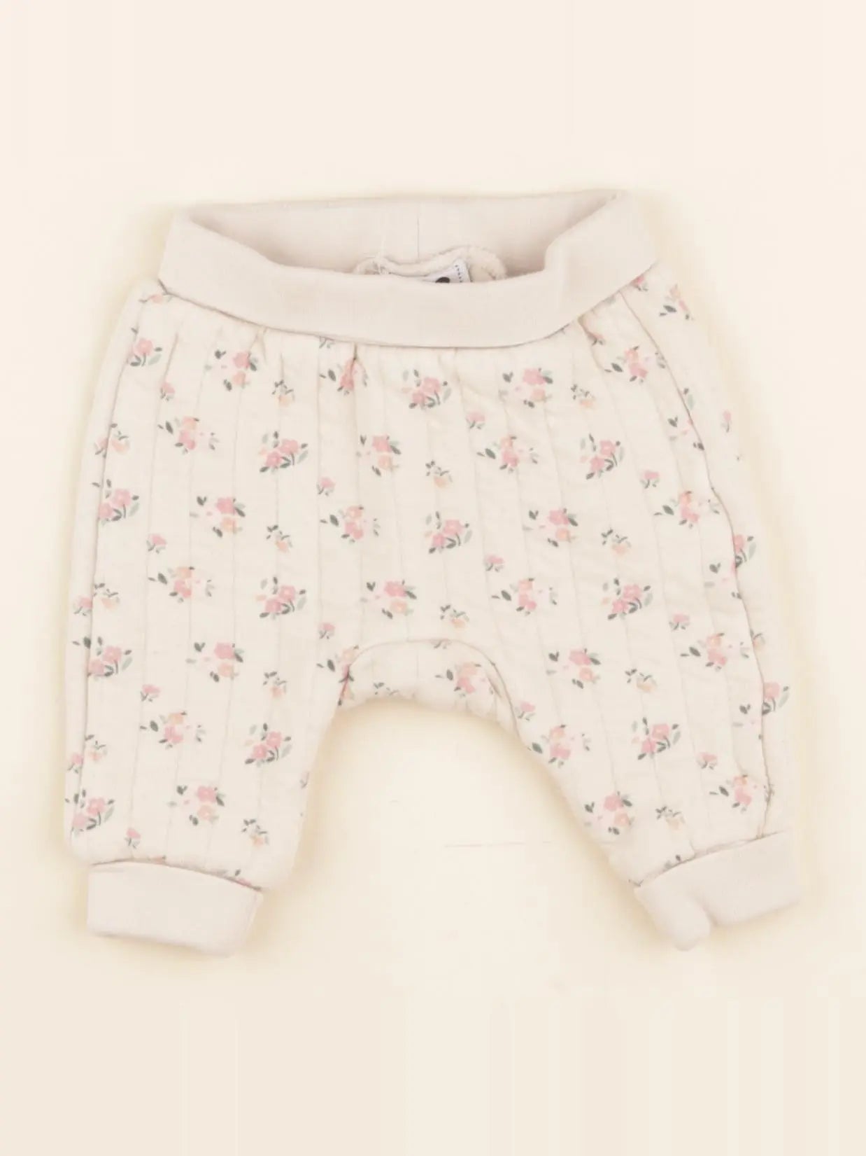 Tape à l'oeil - sarouel beige, rose - 3 mois