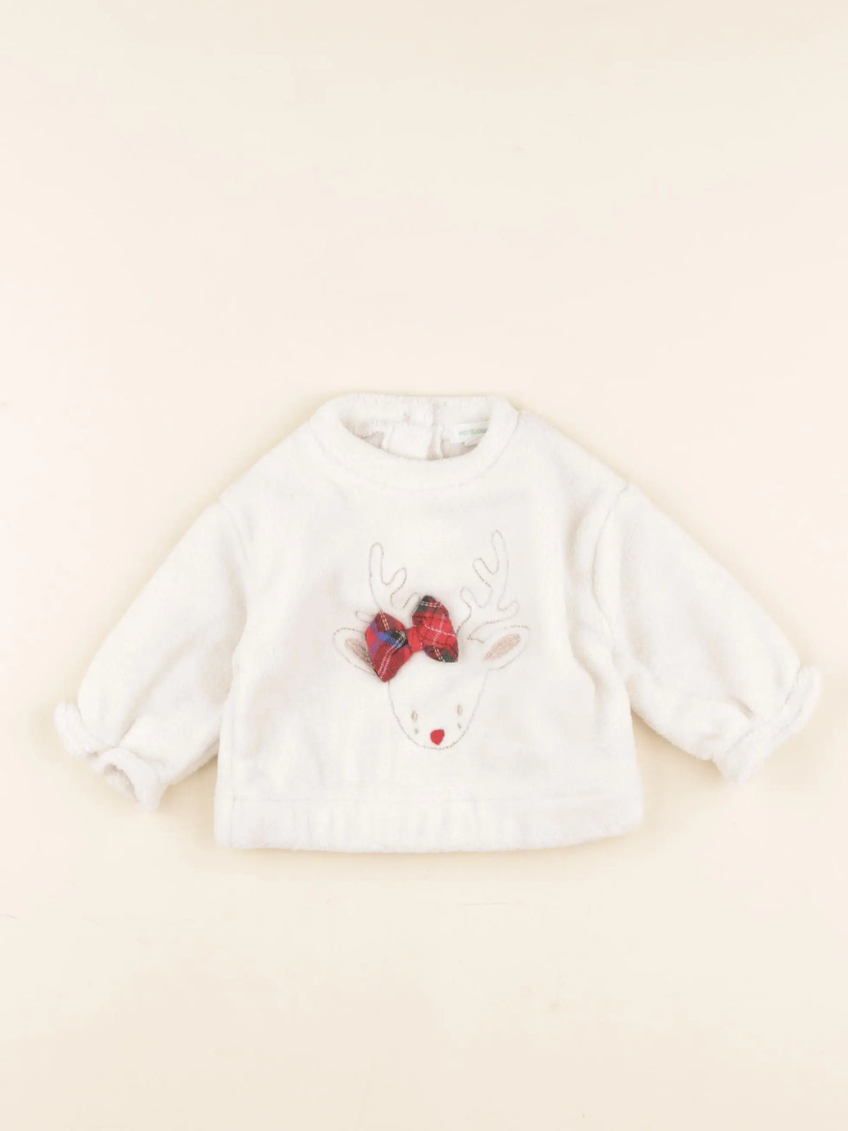 Vertbaudet - pull blanc - 3 mois