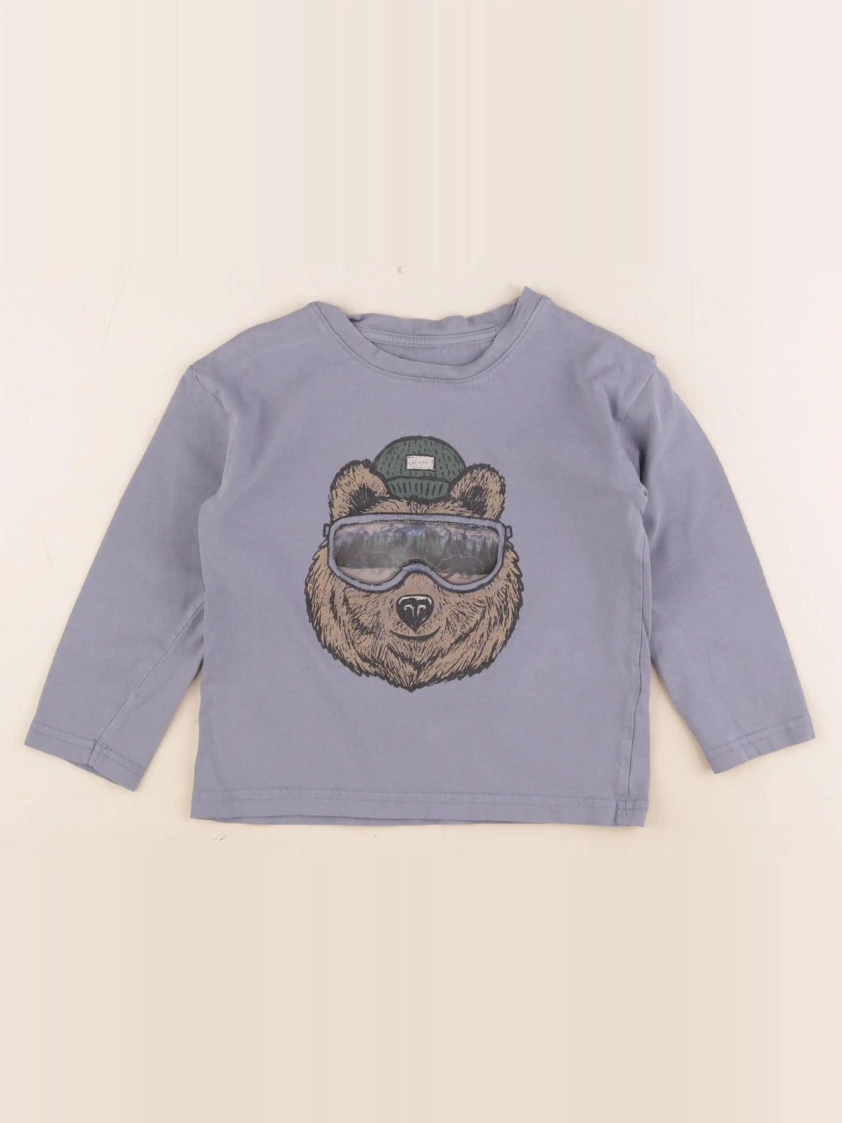 Vertbaudet - tee-shirt bleu - 4 ans