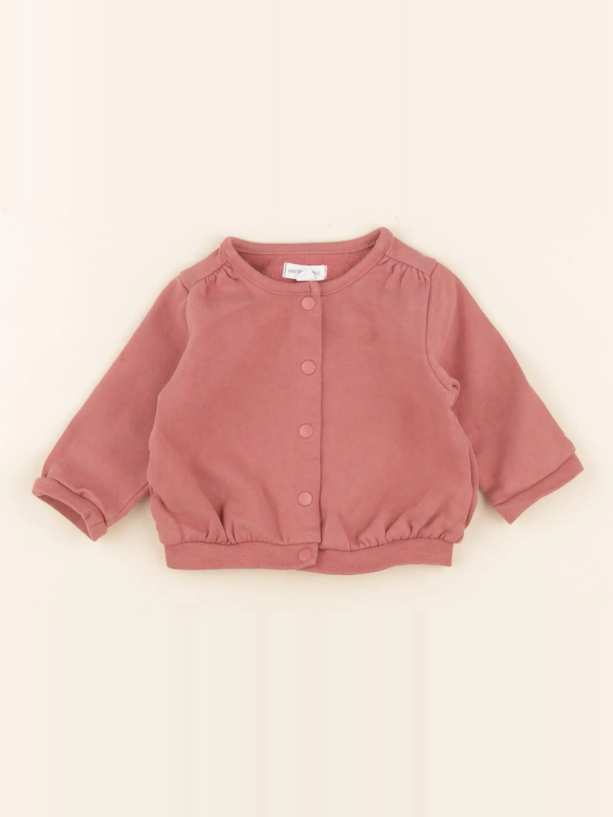 Vertbaudet - sweat rose - 3 mois