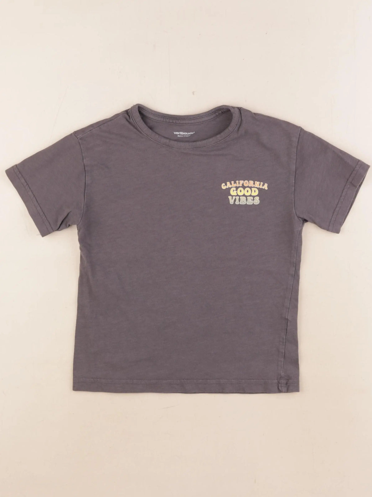Vertbaudet - tee-shirt gris - 6 ans