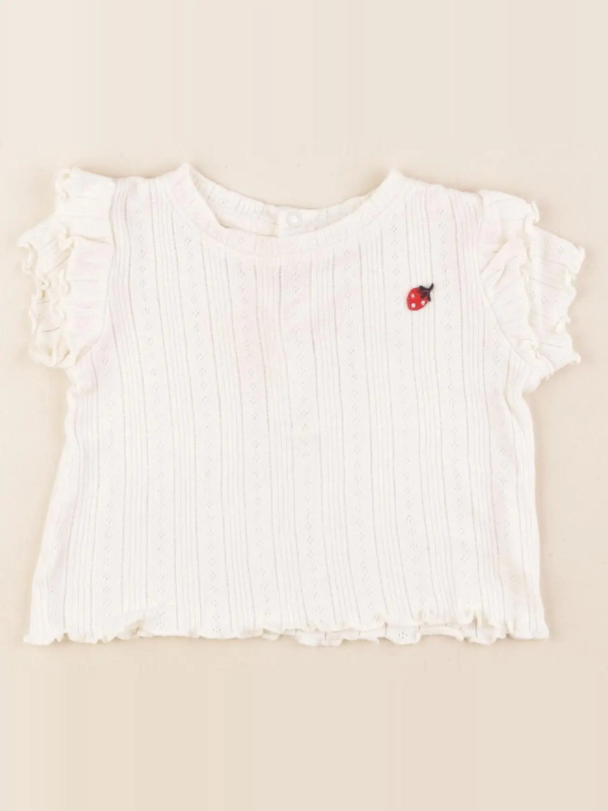 Boutchou - tee-shirt beige - 6 mois