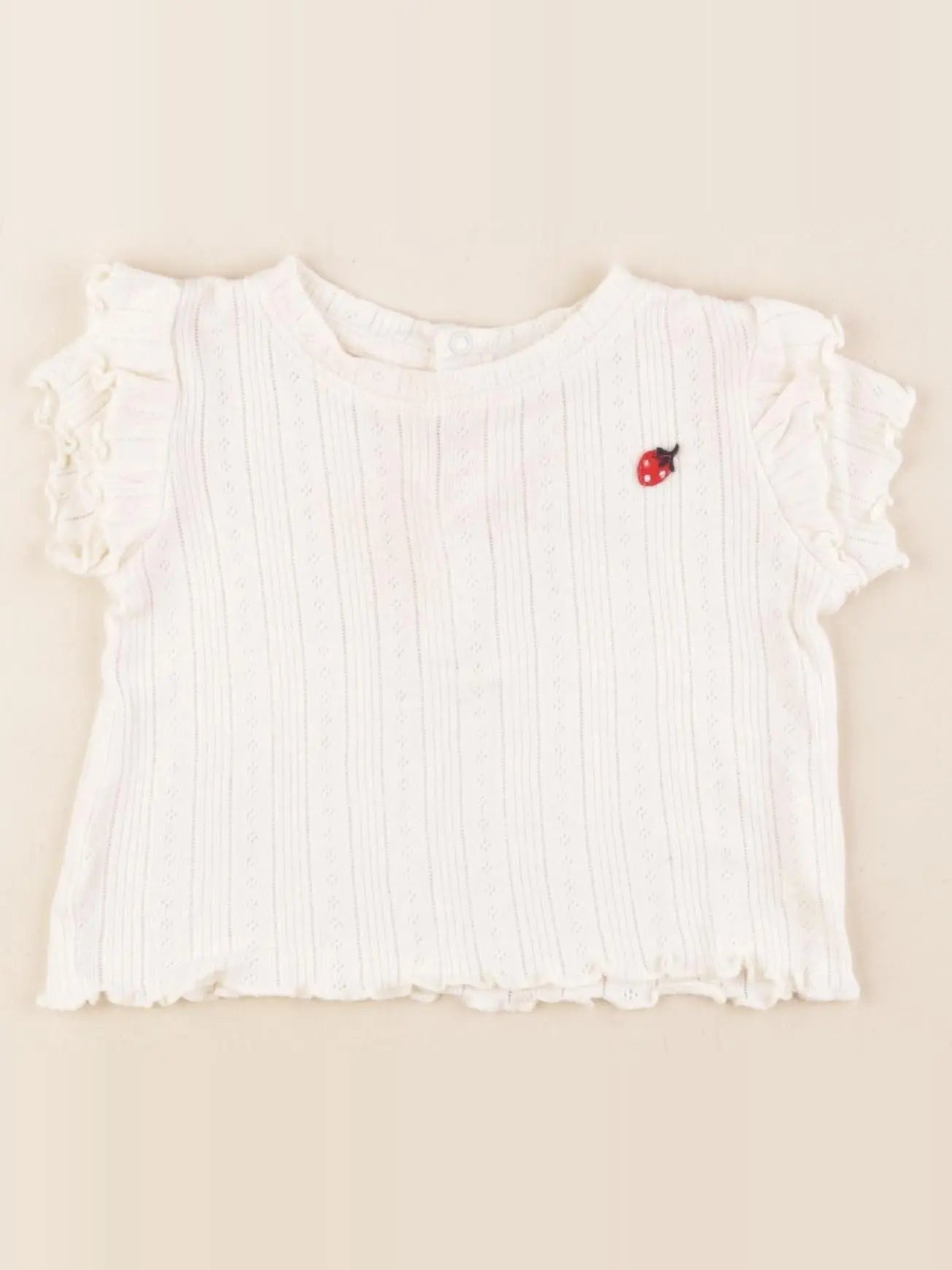 Boutchou - tee-shirt beige - 6 mois