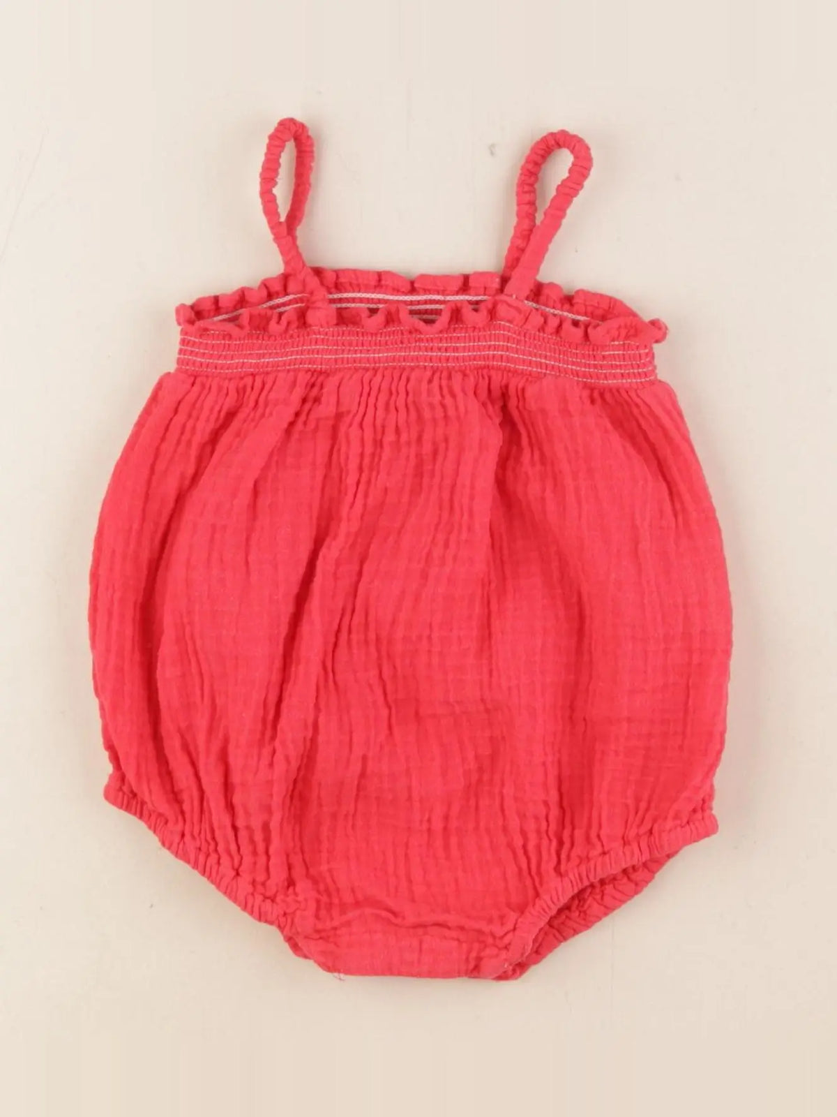 Boutchou - combinaison rouge - 6 mois
