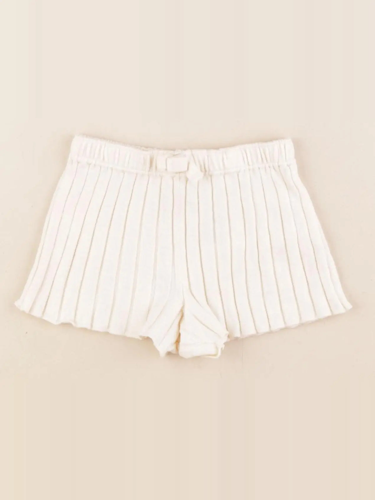 H&M - short beige - 4/6 mois