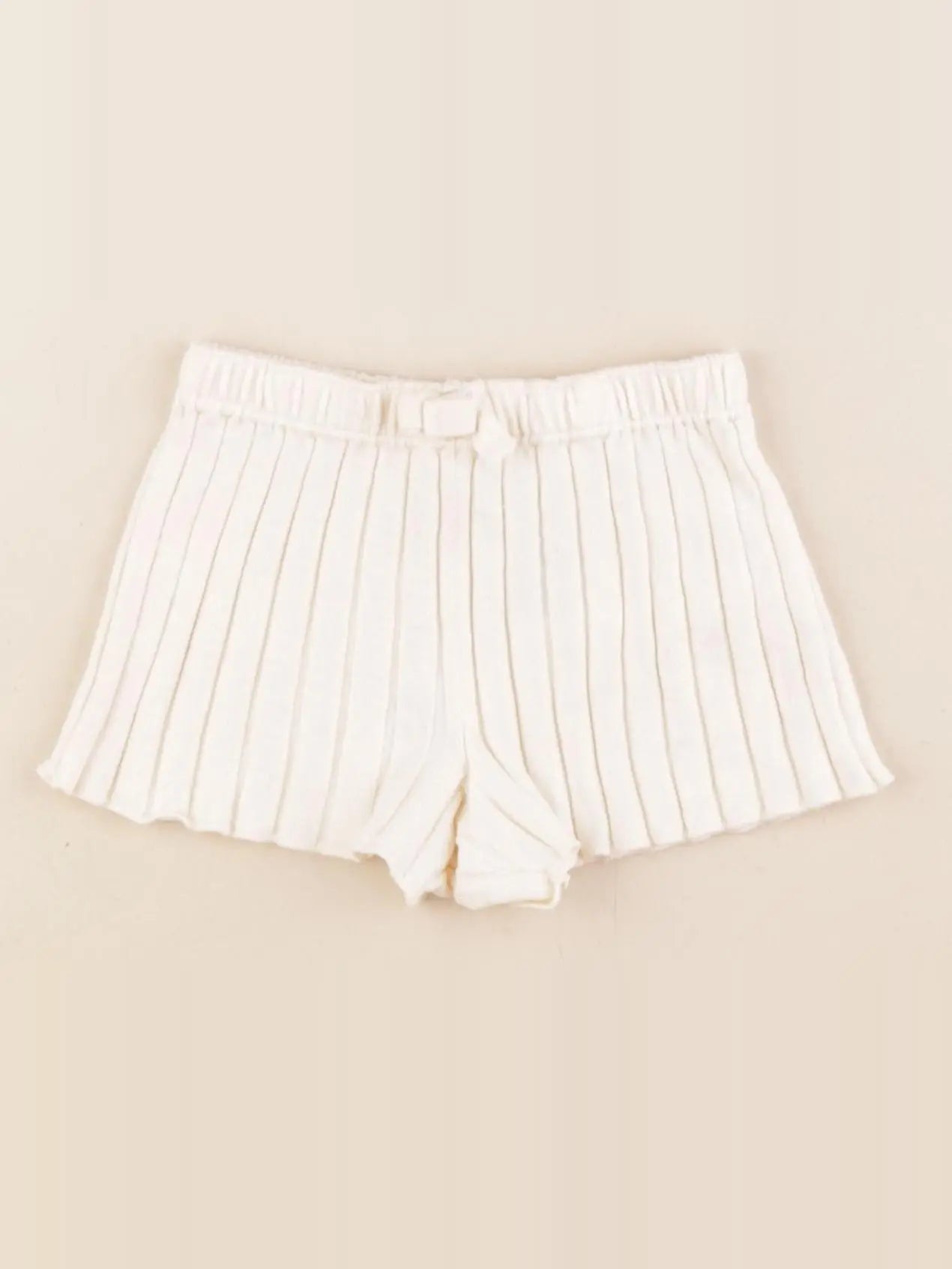 H&M - short beige - 4/6 mois