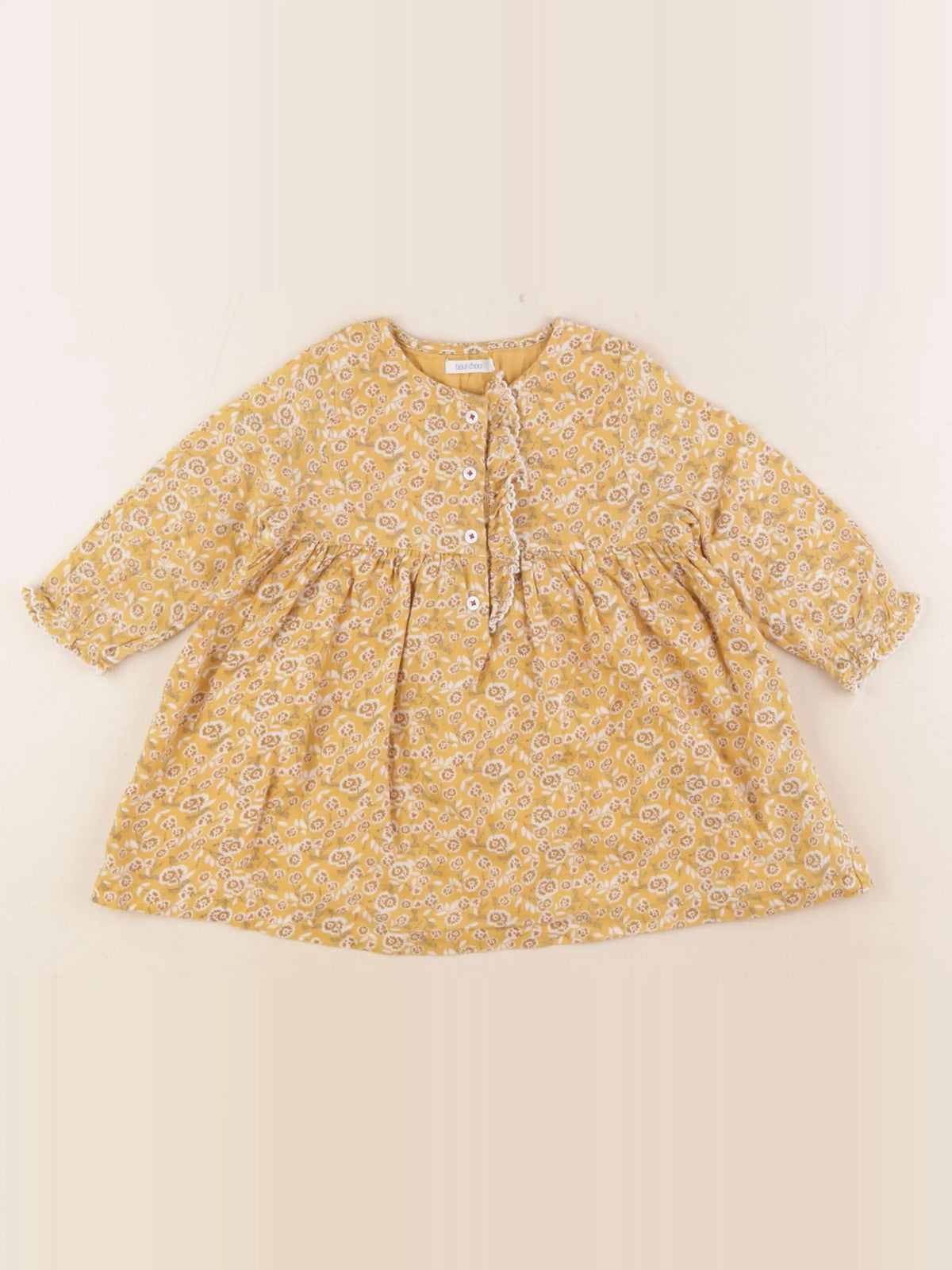 Boutchou - robe jaune - 12 mois