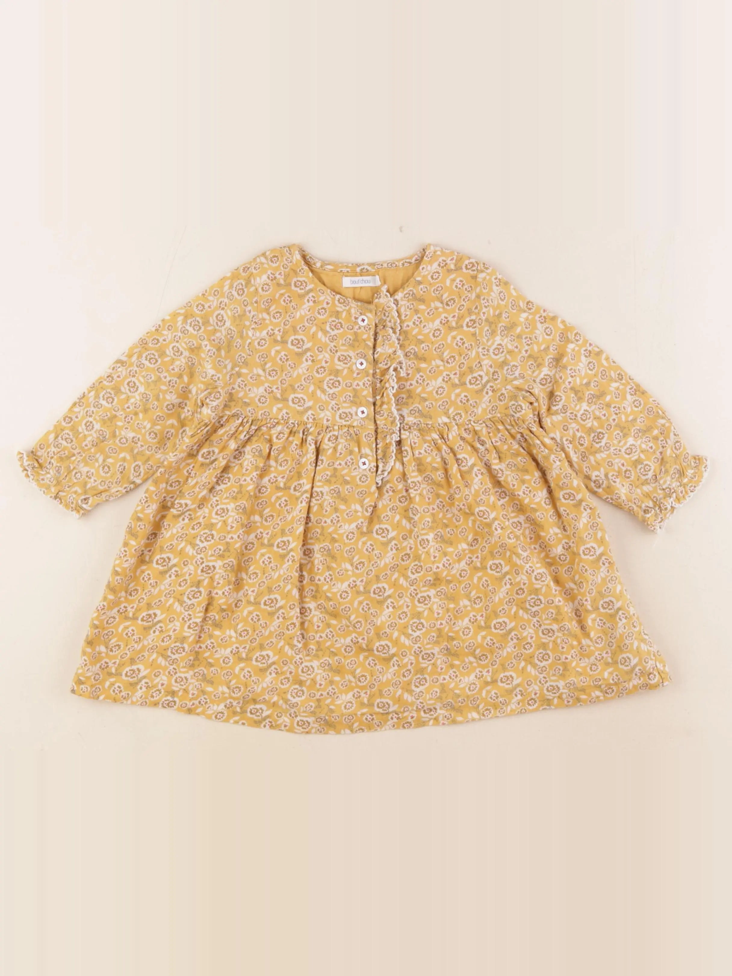 Boutchou - robe jaune - 12 mois