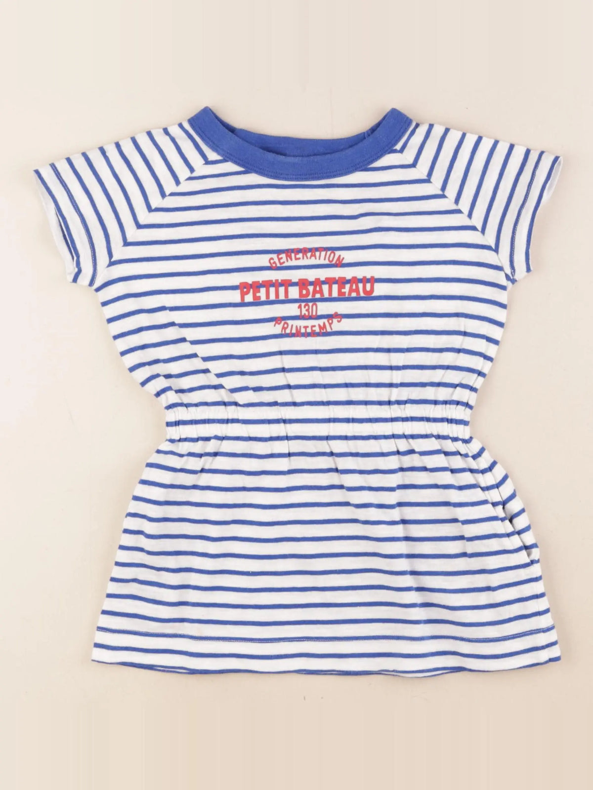 Petit Bateau - robe bleu - 3 ans