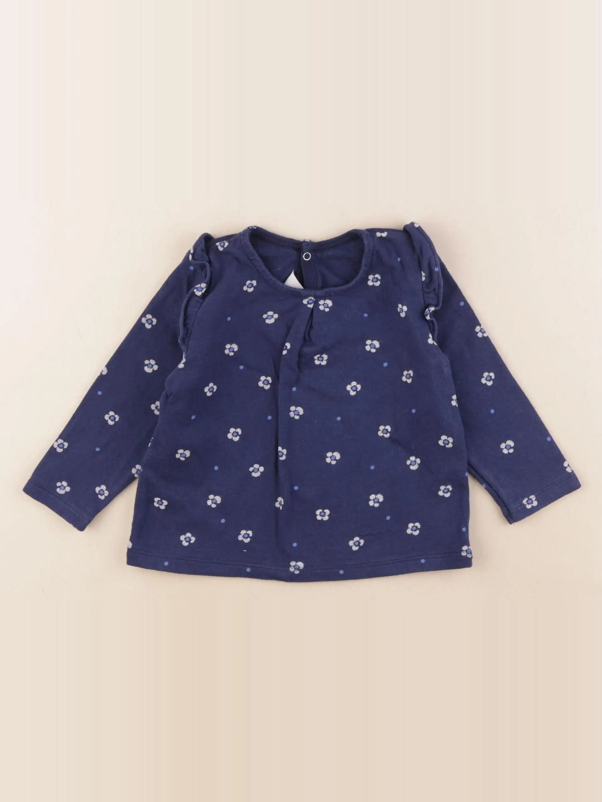 Petit Bateau - tee-shirt bleu - 24 mois