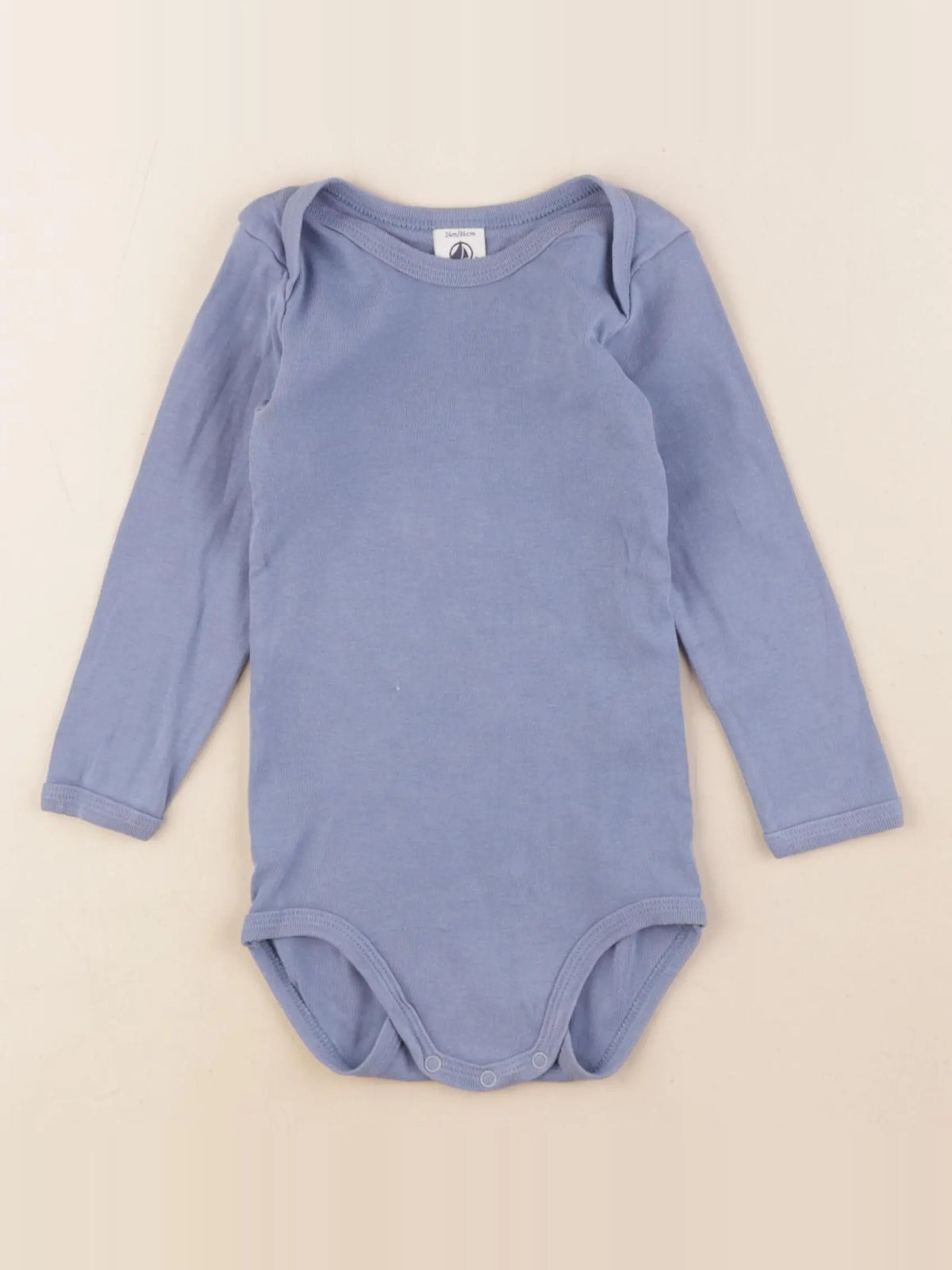 Petit Bateau - body bleu - 24 mois
