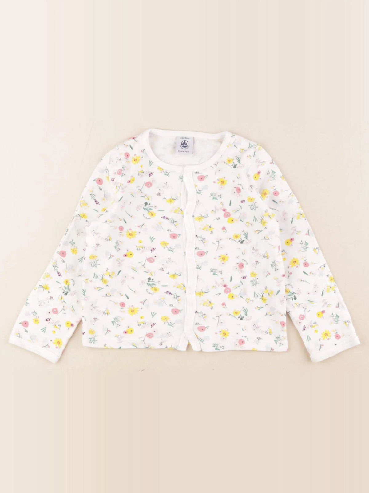 Petit Bateau - tee-shirt multicolore, blanc - 24 mois