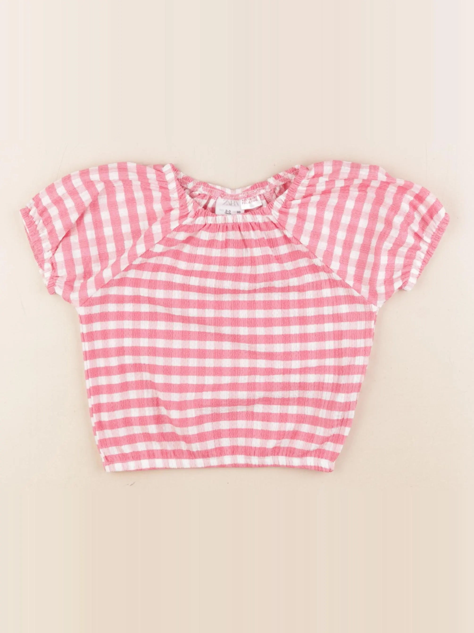 Zara - blouse rose - 3 ans