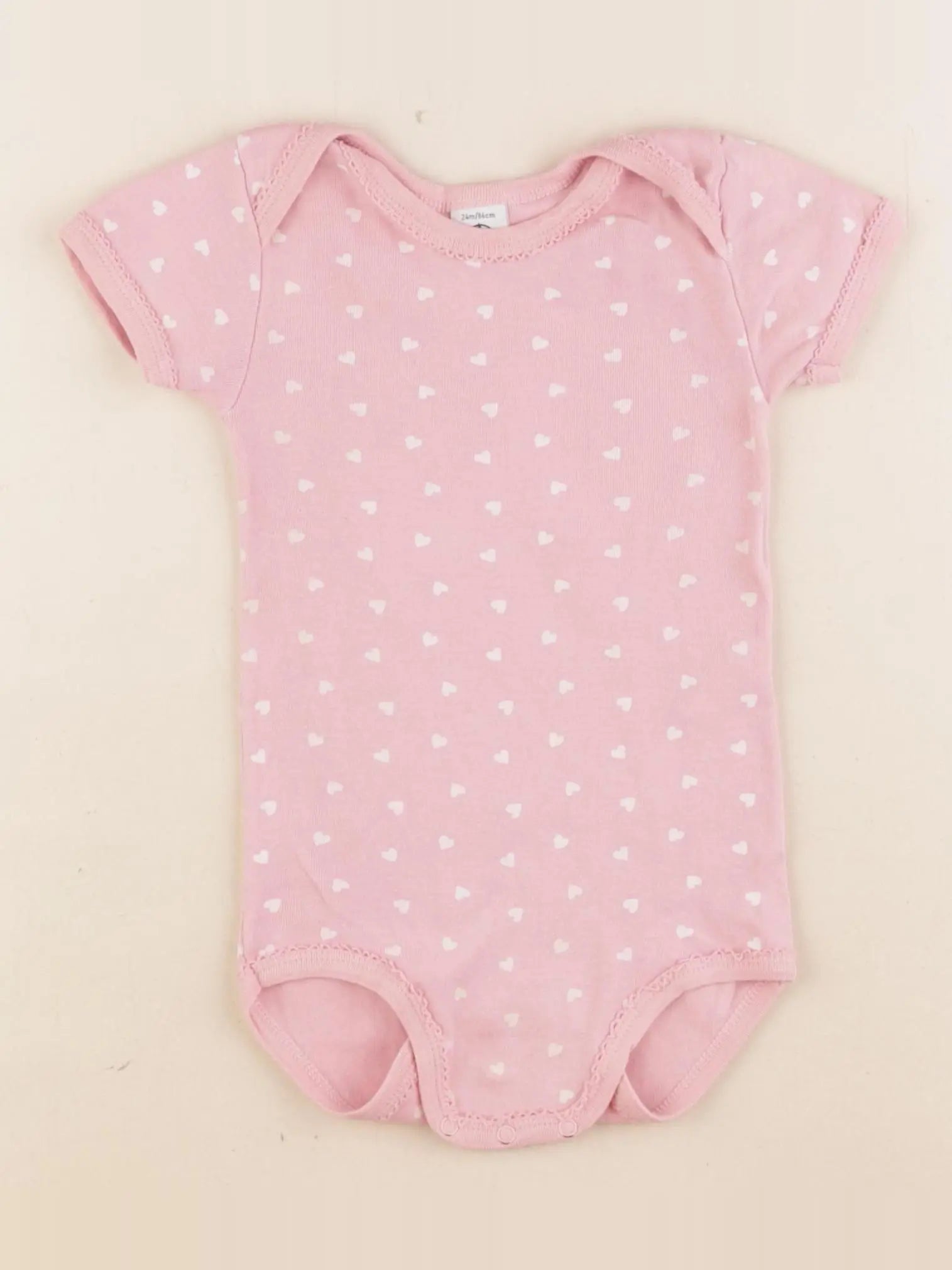 Petit Bateau - body rose - 24 mois