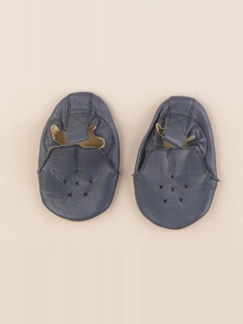 Mouflette - chaussons bleu - pointure 18