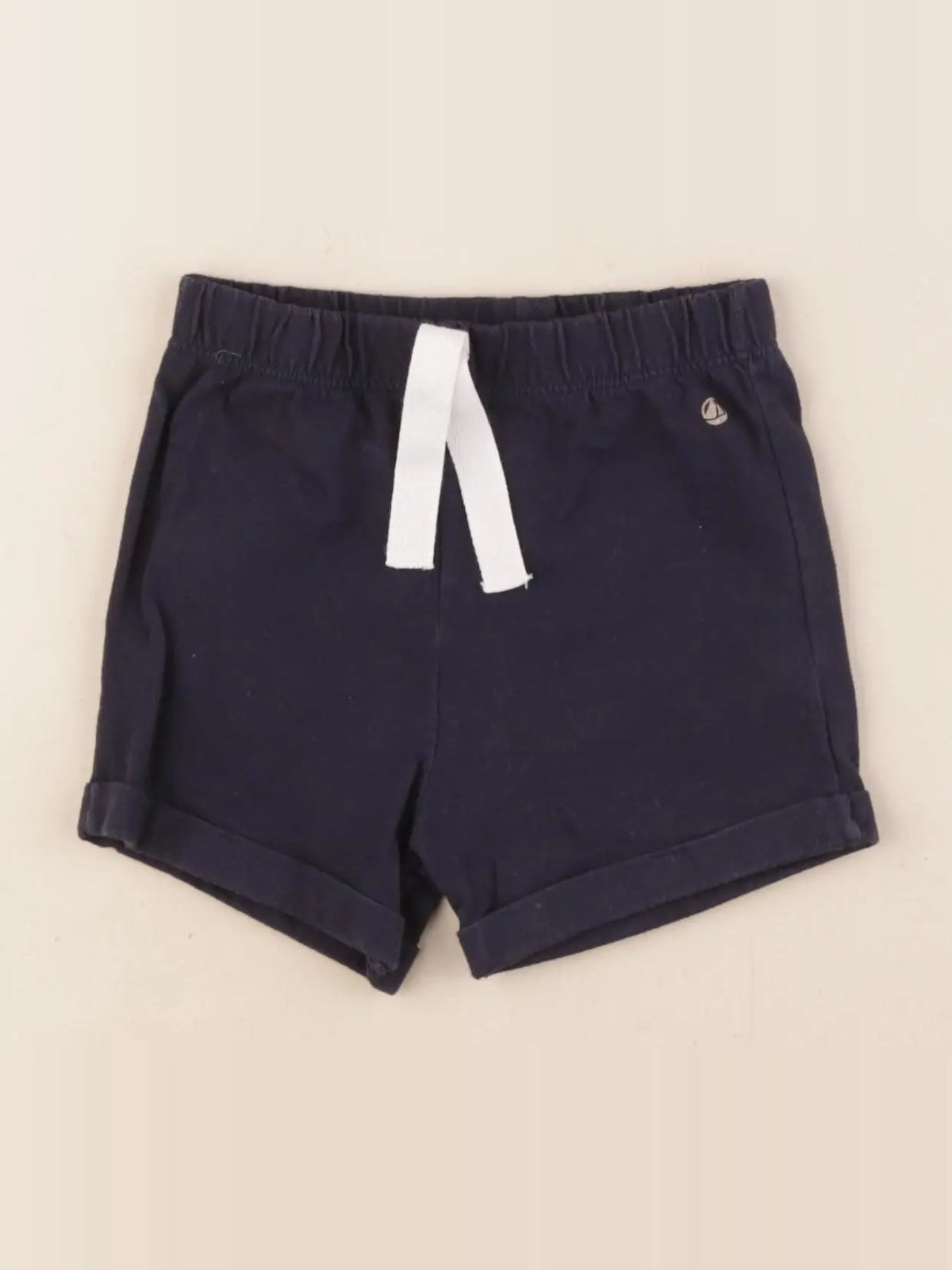 Petit Bateau - short bleu - 18 mois
