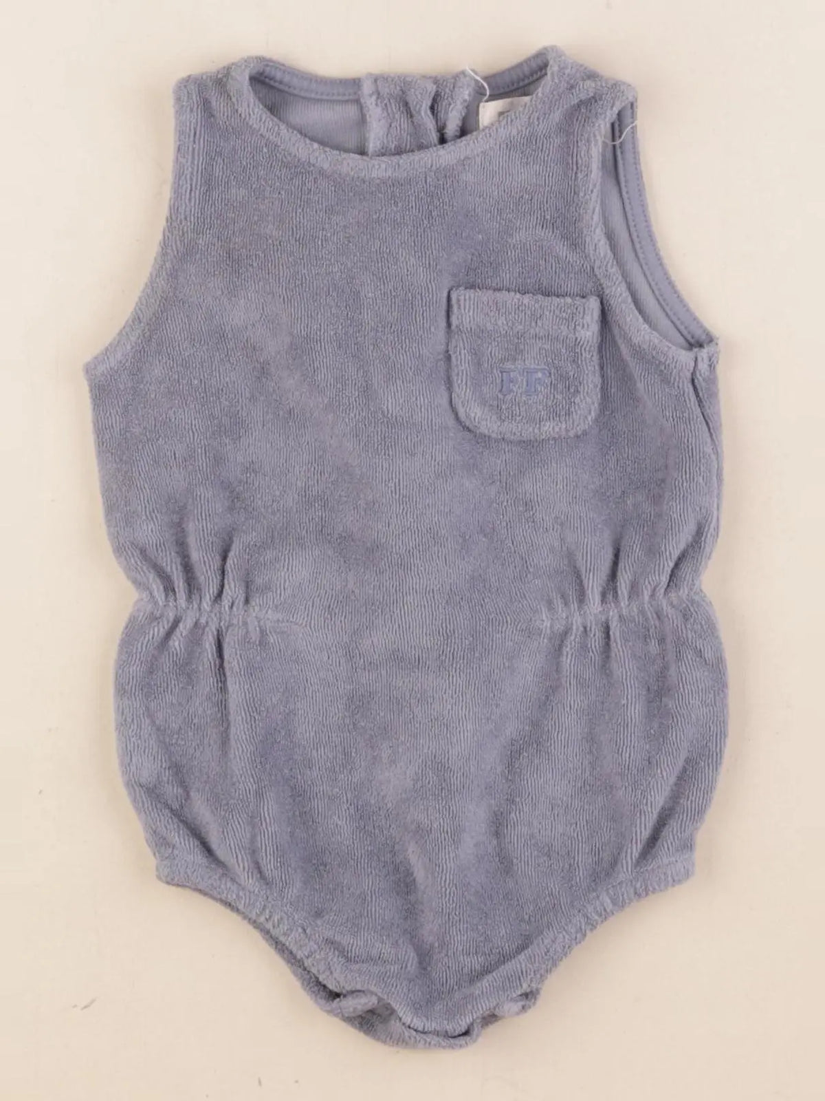 Frangin Frangine - combinaison bleu - 3 mois