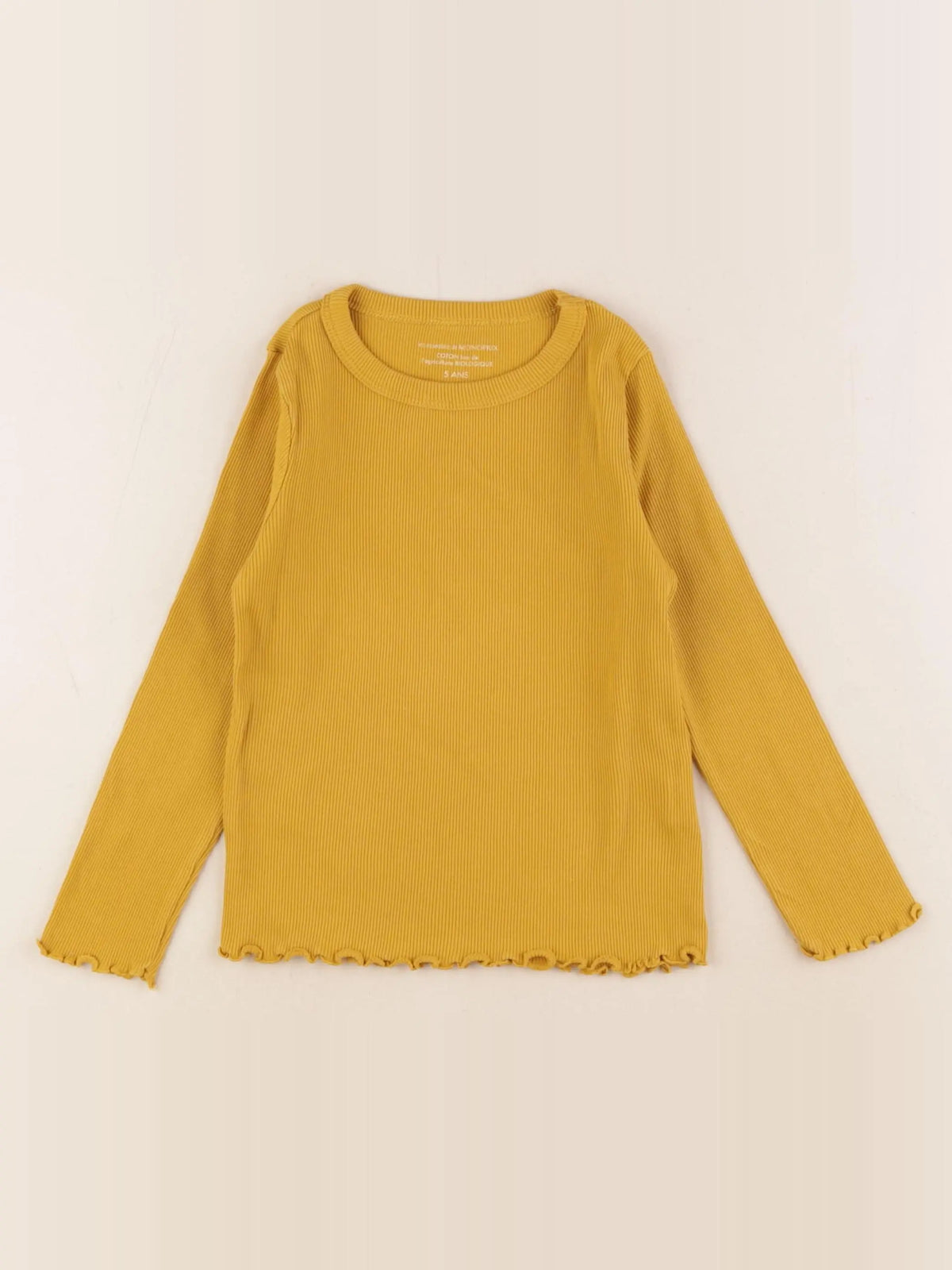 Monoprix - tee-shirt jaune - 5 ans