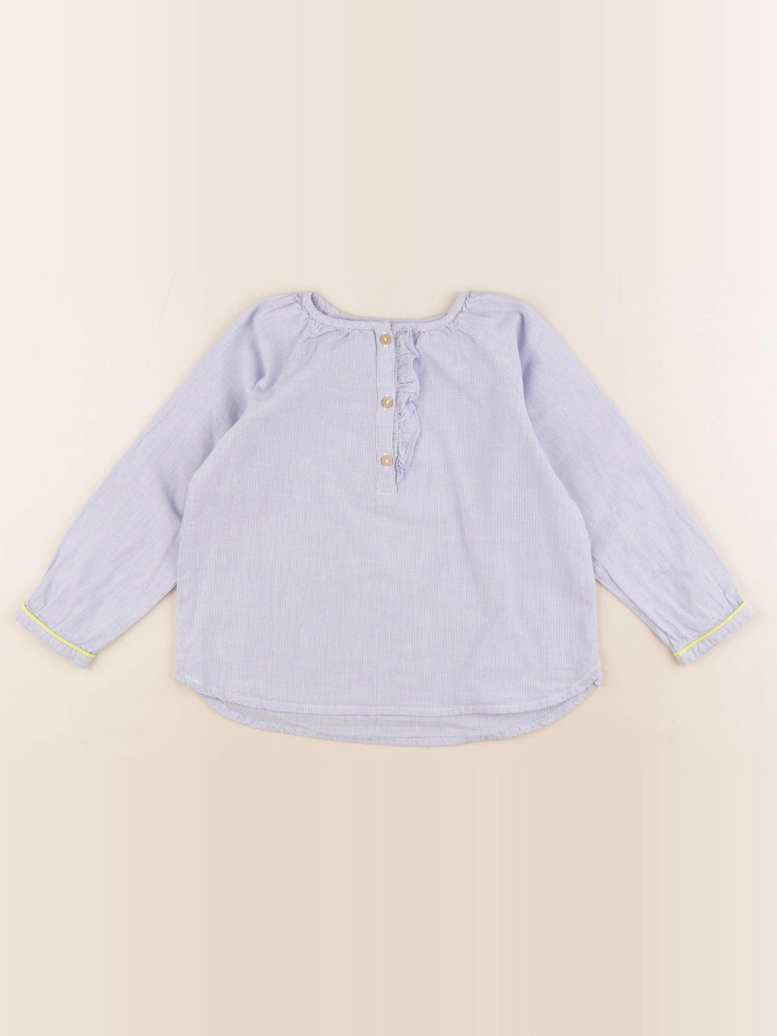 Zara - blouse bleu - 3/4 ans