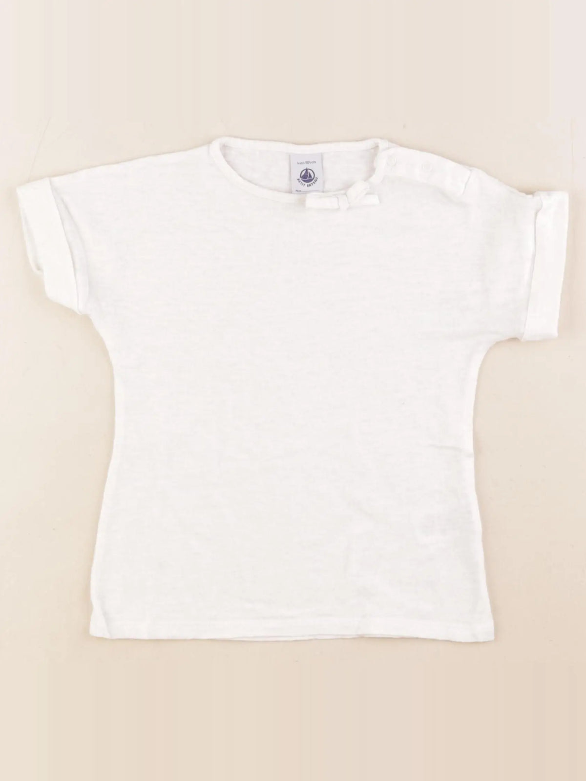 Petit Bateau - tee-shirt blanc - 4 ans